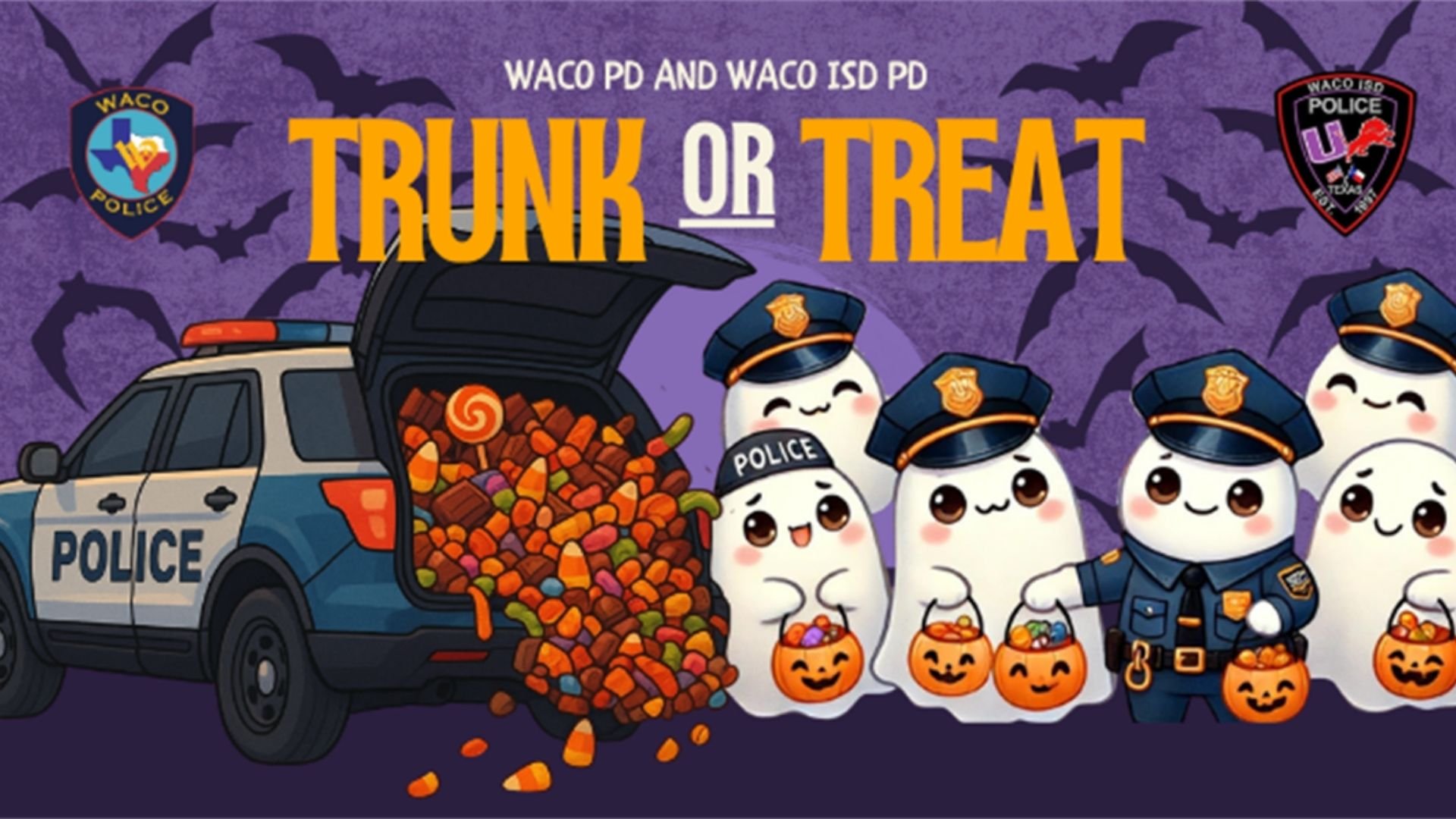 Waco PD &amp; Waco ISD PD Trunk or Treat