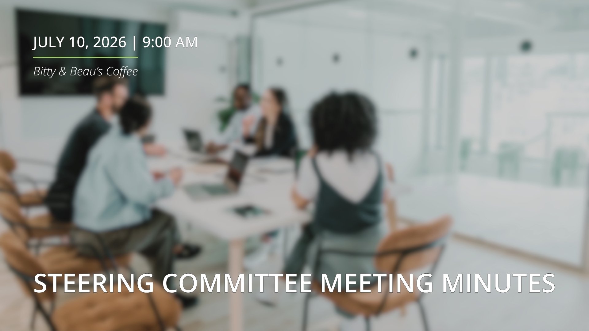 July 10, 2026 | Steering Committee Meeting Minutes
