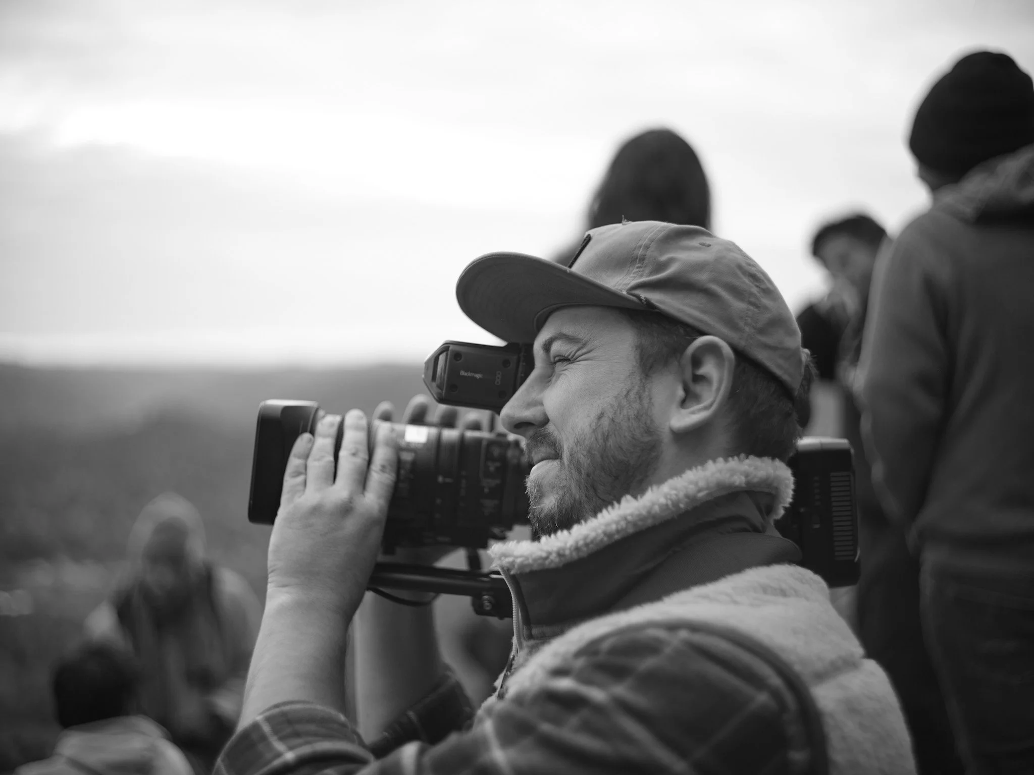 Our director & founder, Justin Skeens, photographing during production, Leslie County Kentucky
