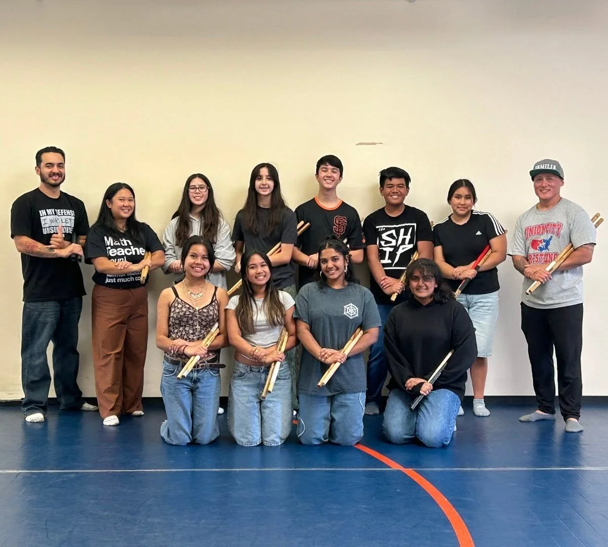 Professor Jeff and Guro Adrian brought their love of eskrima to the CCMS Asian/Pacific Islander club in the form of sinawali patterns, partner drills, and insight into the interconnected nature of the Filipino Martial Arts. Investing in the next gene