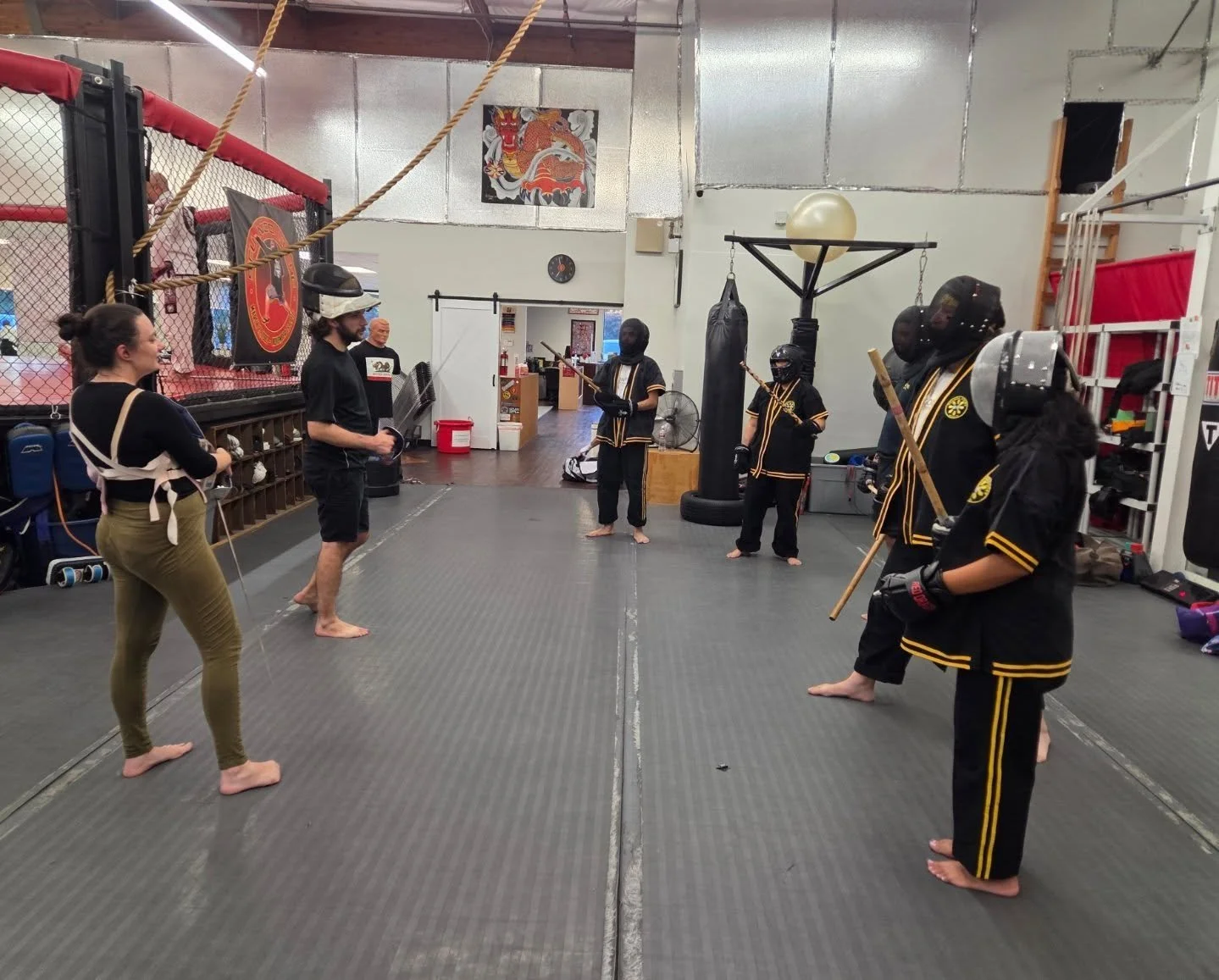 Dragon Sticks FMA extends our deep gratitude to Natalie &amp; Cameron Gooding for joining my eskrima class for a night and generously sharing their expertise in competitive fencing; their fresh perspective on weapon mechanics and footwork gave us all
