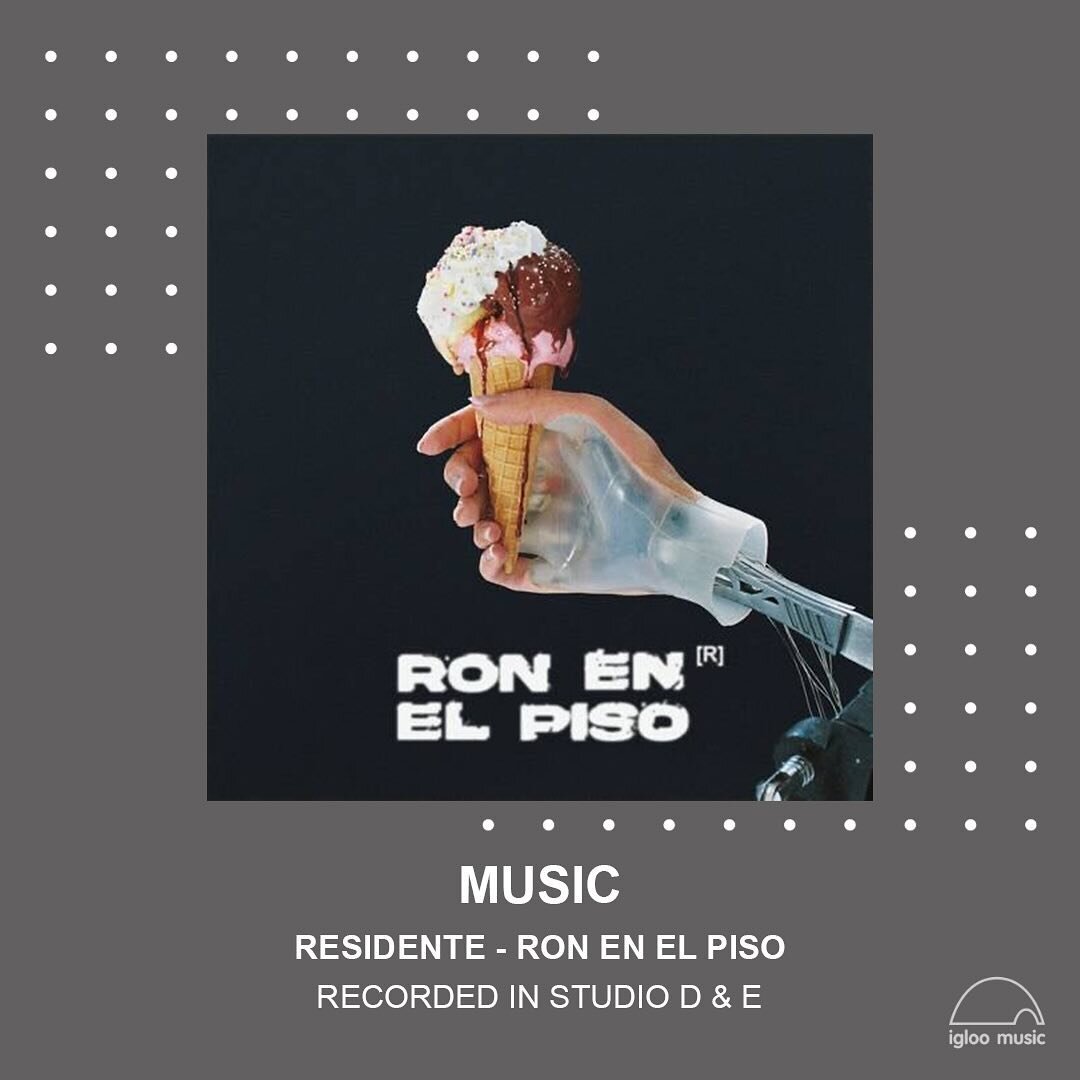 @residente just dropped a new track, Ron En El Piso. Vocals were recorded by our engineer, @mateobarragan, at our Palm studios!