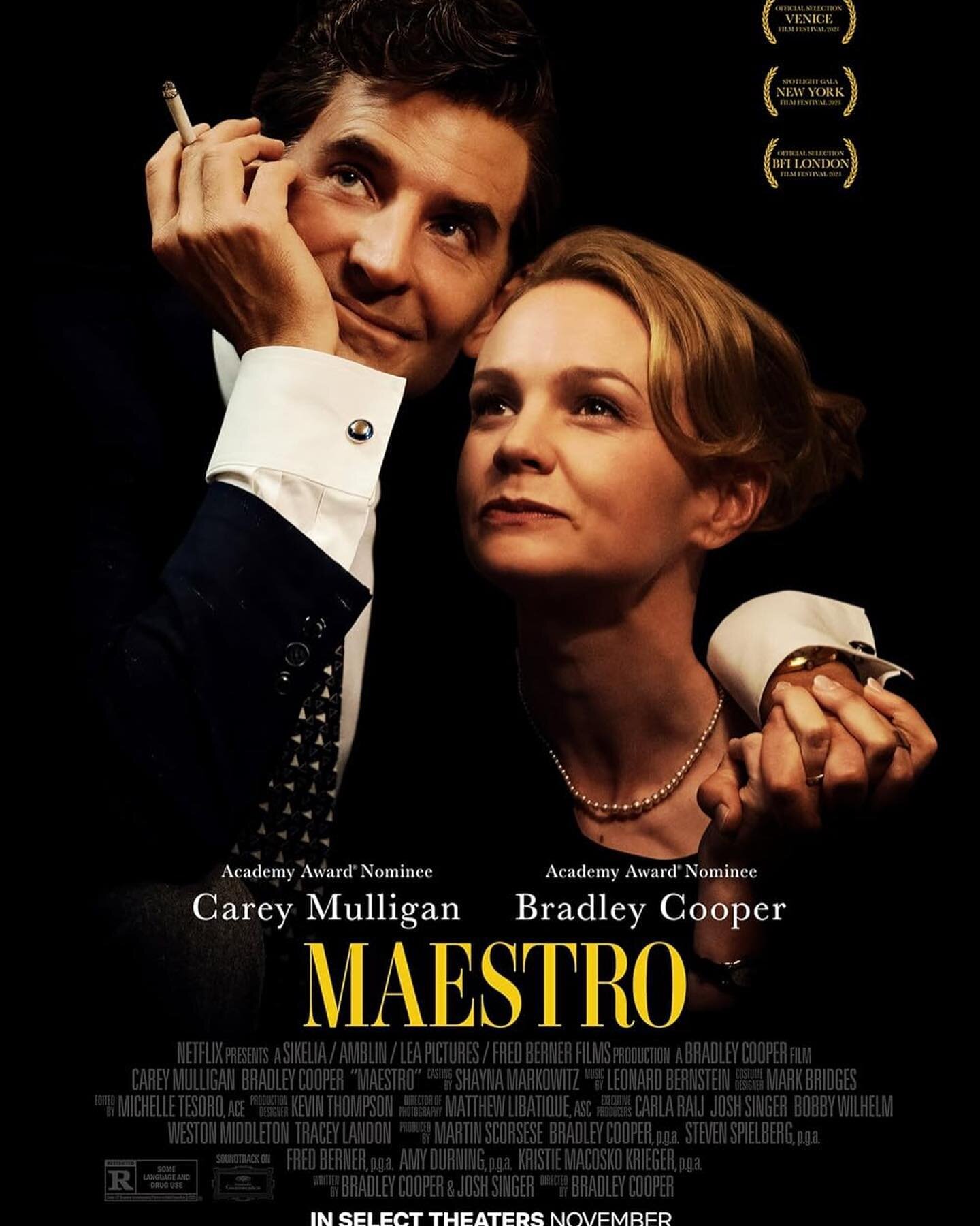 Maestro is streaming on Netflix! @nicholaibaxter served as a music producer and was supported by @pjmcfry, @noahvhubbell, @theawithouttheh, and @_maxiabraham to create the final music mix. @pjmcfry also mixed the Atmos soundtrack for this film!