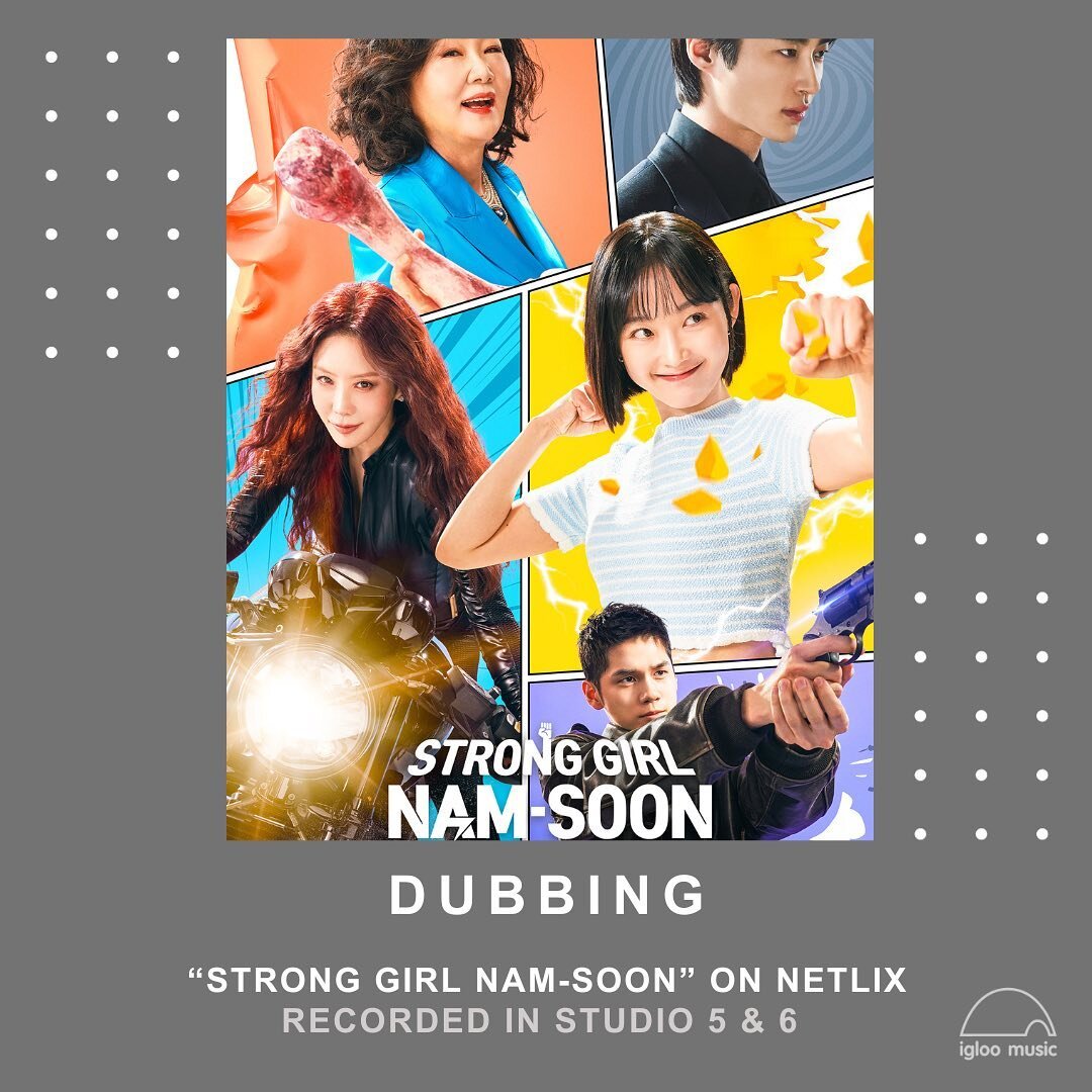 What a ride! 🚀 The English dubbing for all 16 episodes of this show is a wrap. More episodes coming nam-SOON!
&bull;
&bull;
&bull;
#dubbing #teamwork #kdrama #postproduction  #igloomusic #stronggirlnamsoon #netflix