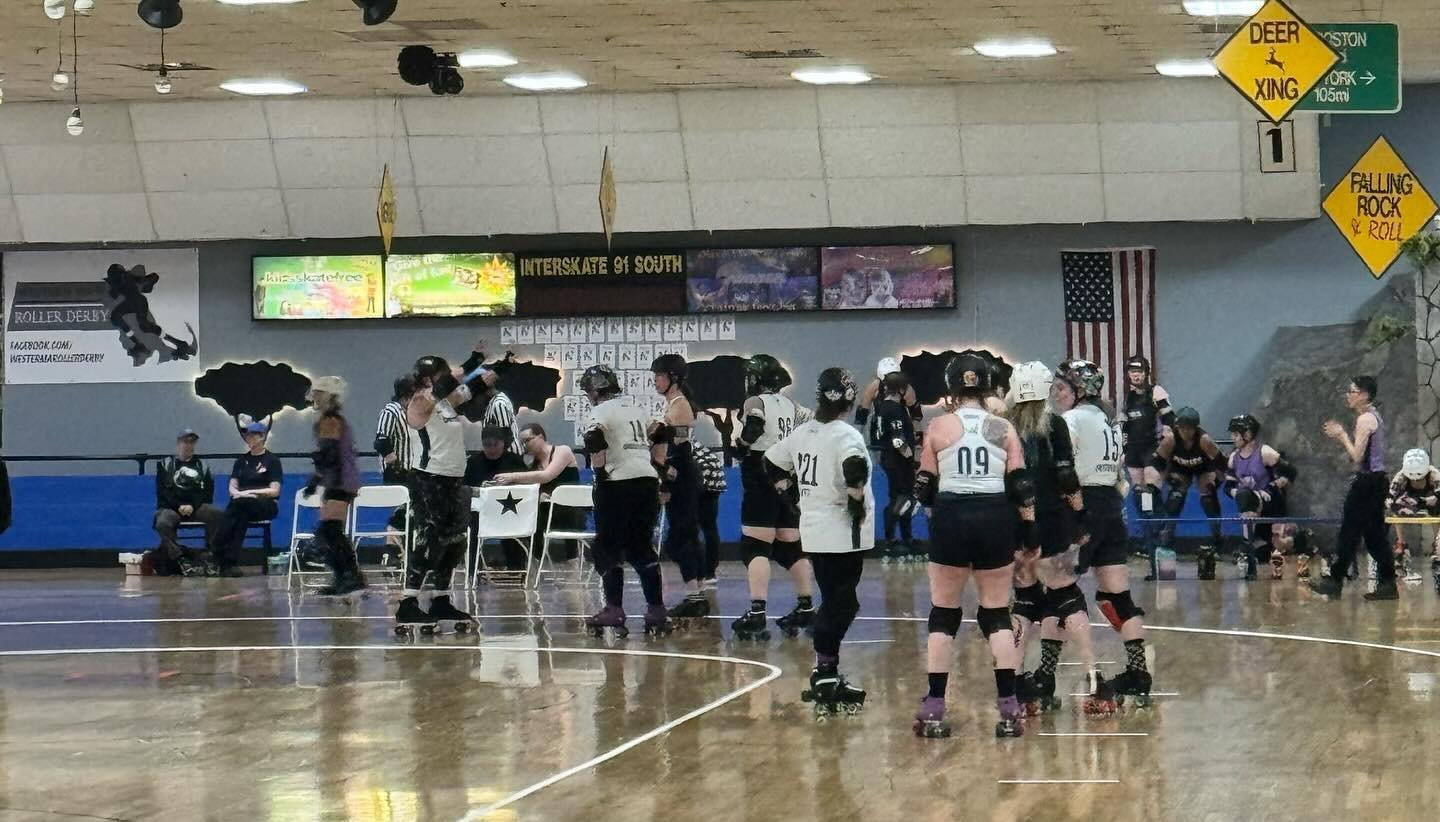 At our first ever Roller Derby event- both watching and pouring! Come on down to Interskate 91 in Wilbraham and watch with us!!