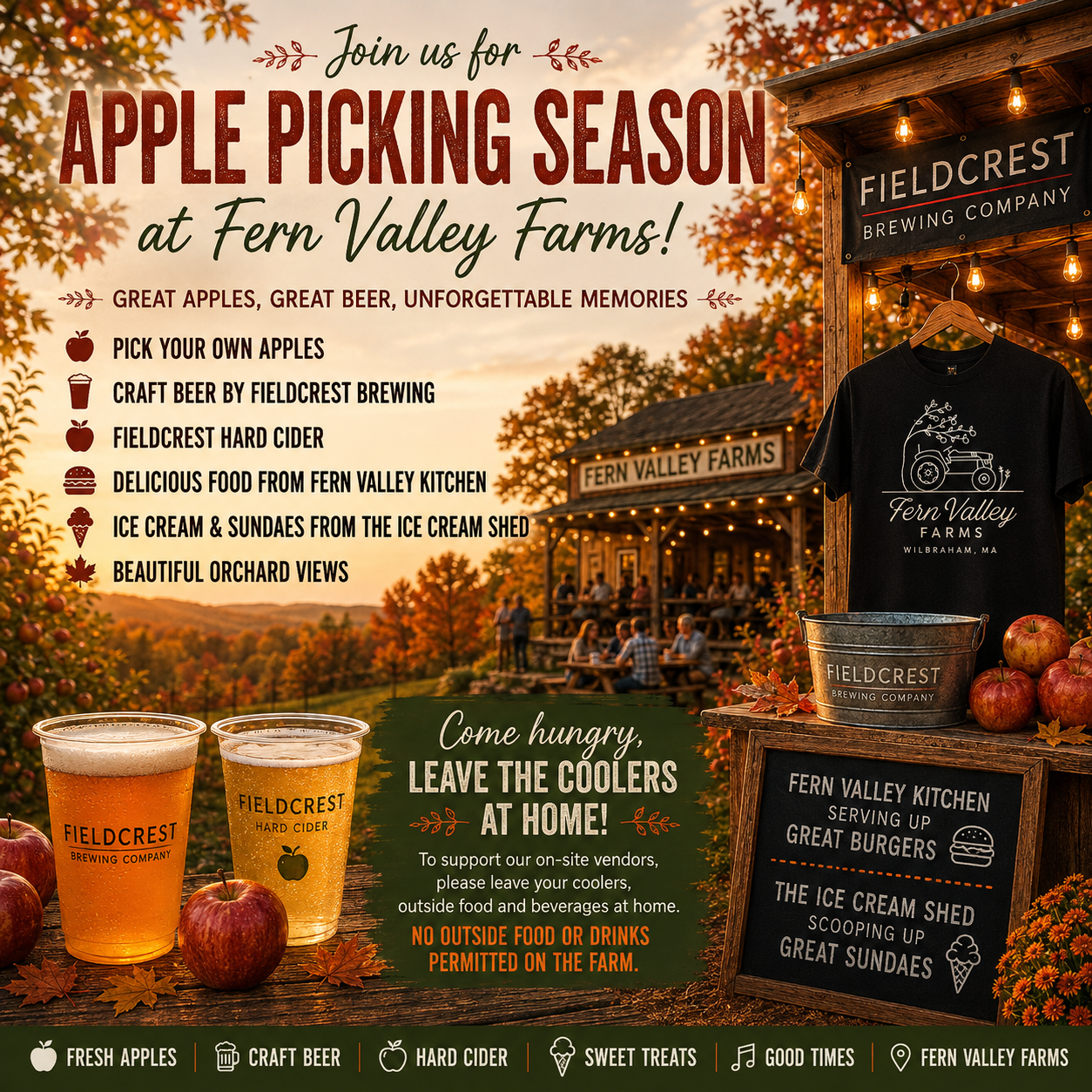 Apple picking season at Fern Valley Farms 