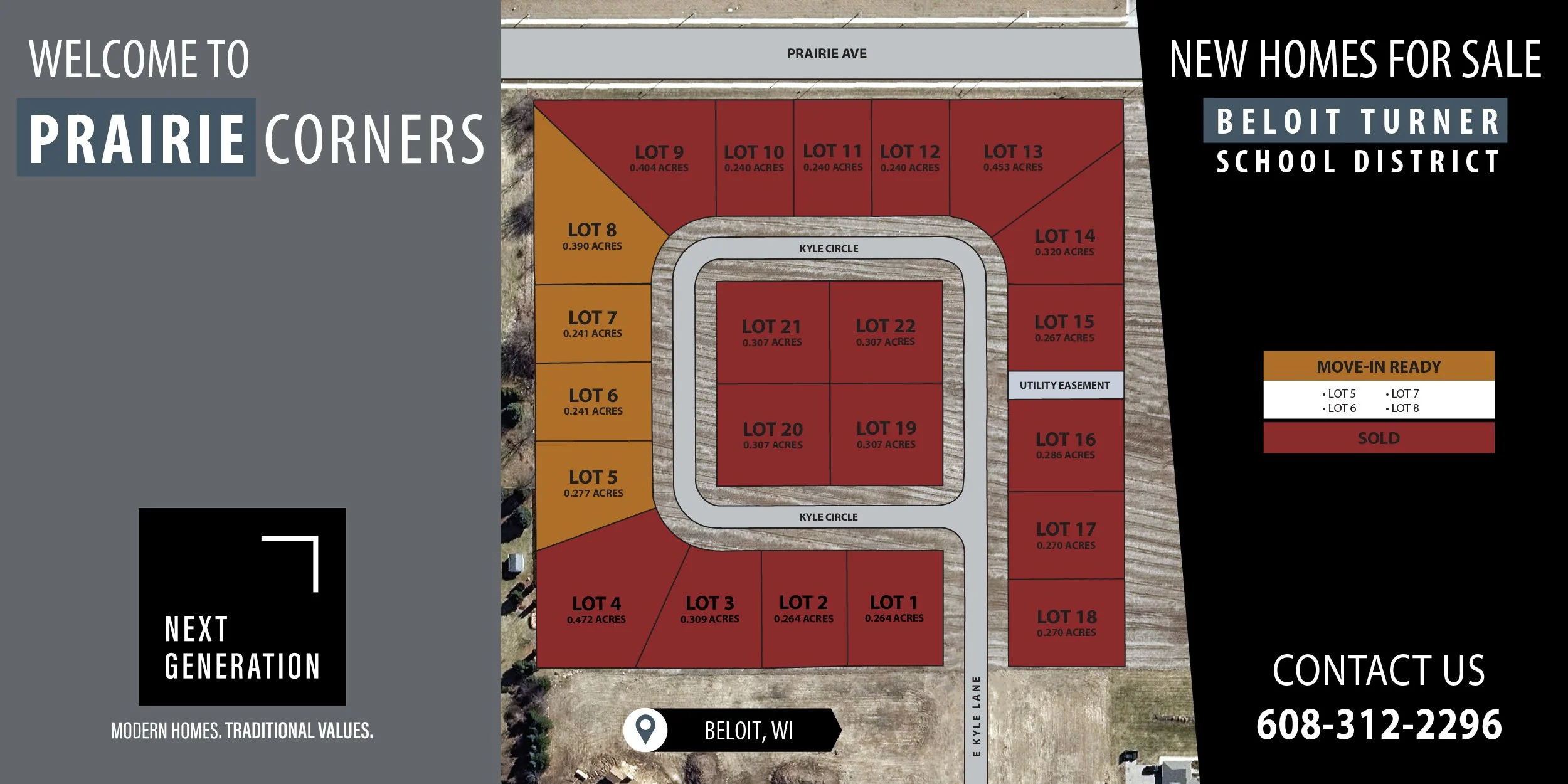New construction homes duplexes for sale rent Prairie Corners subdivision Beloit WI