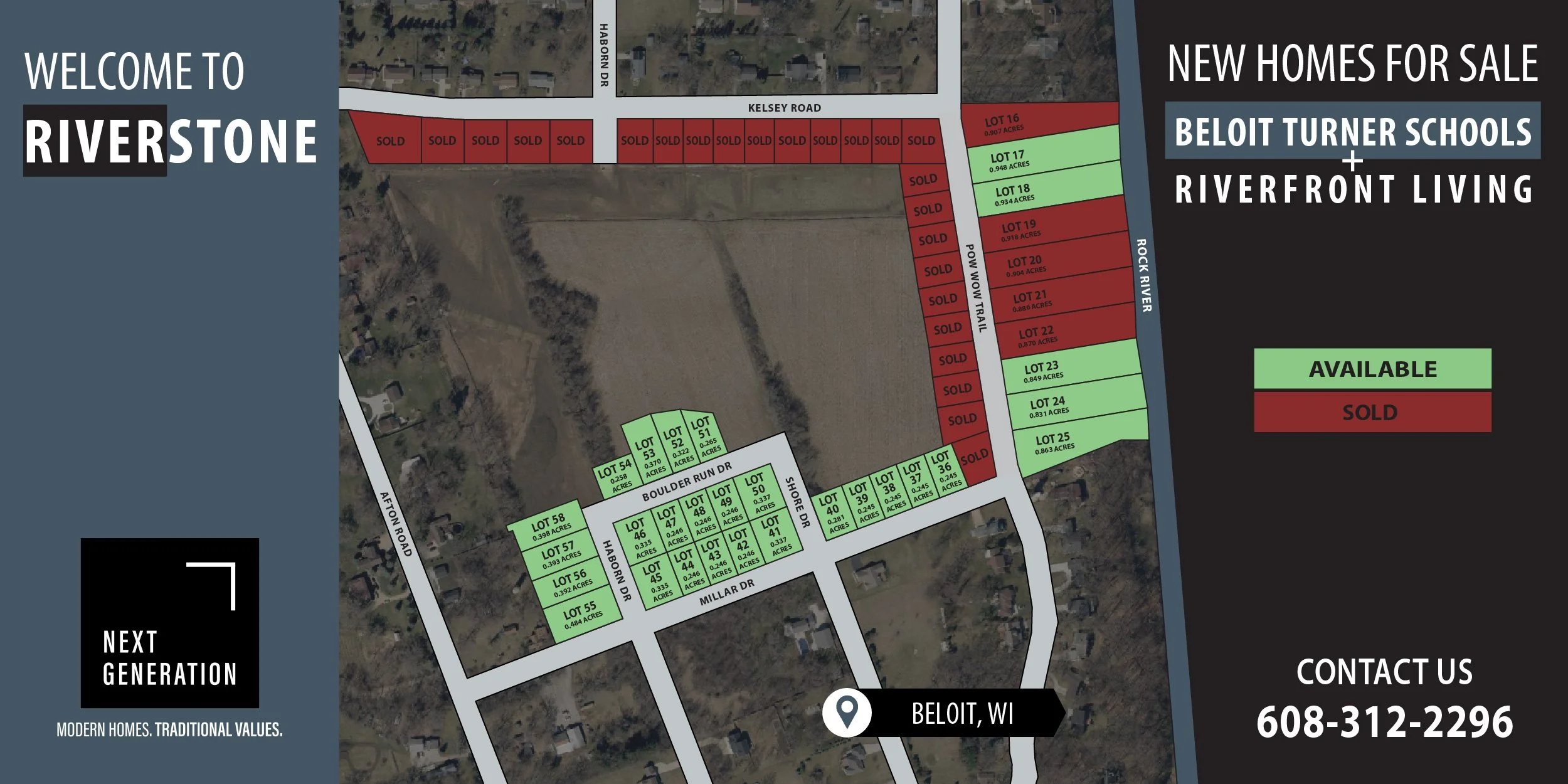 New construction home for sale Riverstone subdivision Beloit WI