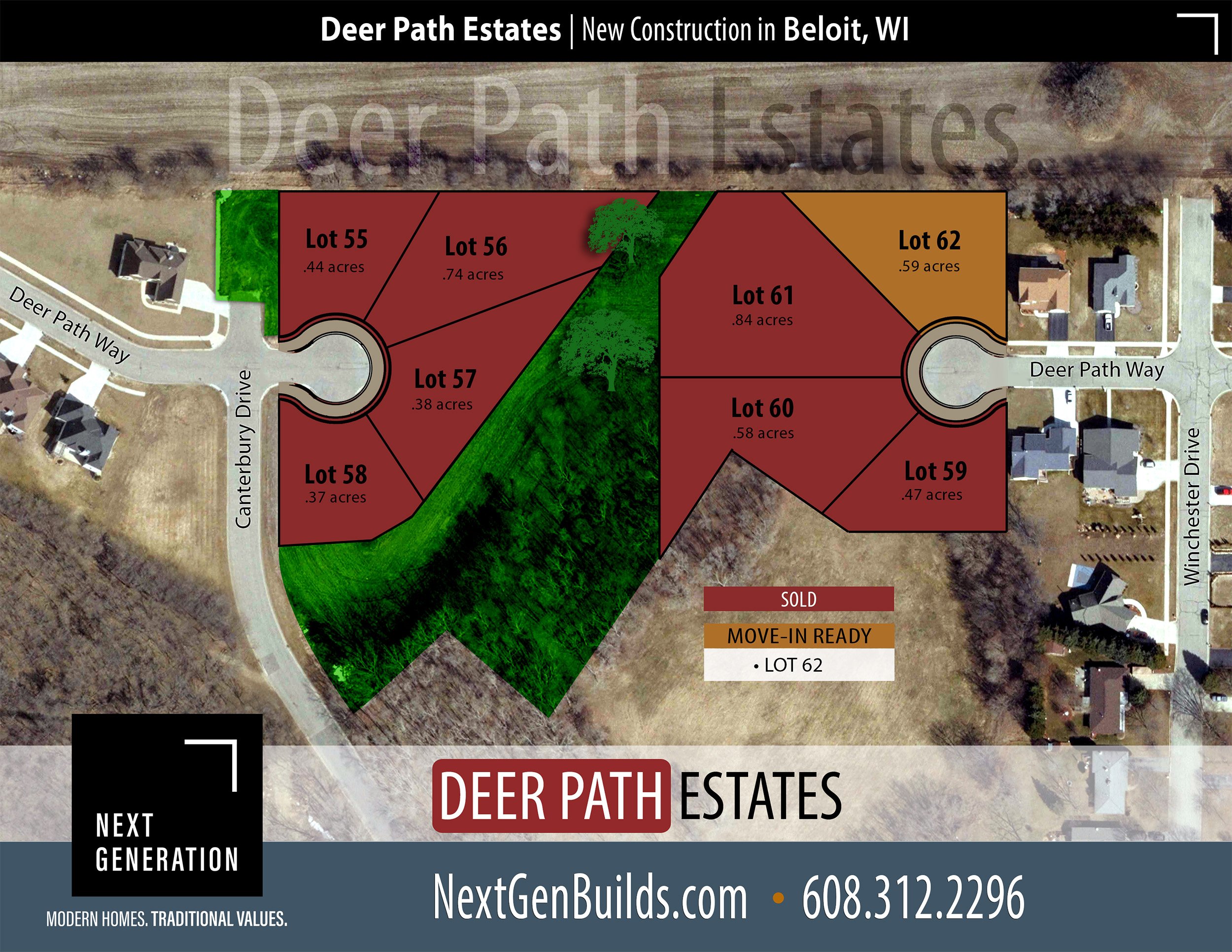 New construction homes for sale Deer Path Estates Beloit WI