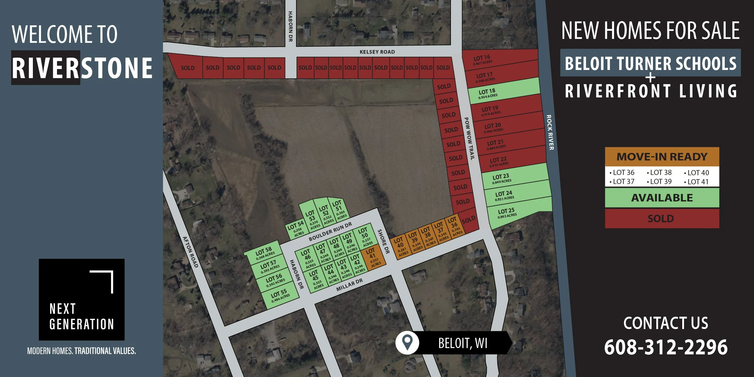 New construction home for sale Riverstone subdivision Beloit WI