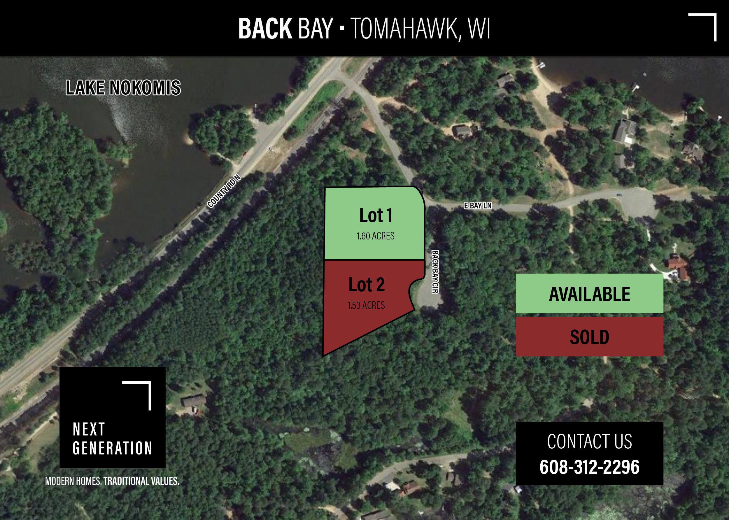 New homes for sale Back Bay subdivision Tomahawk WI