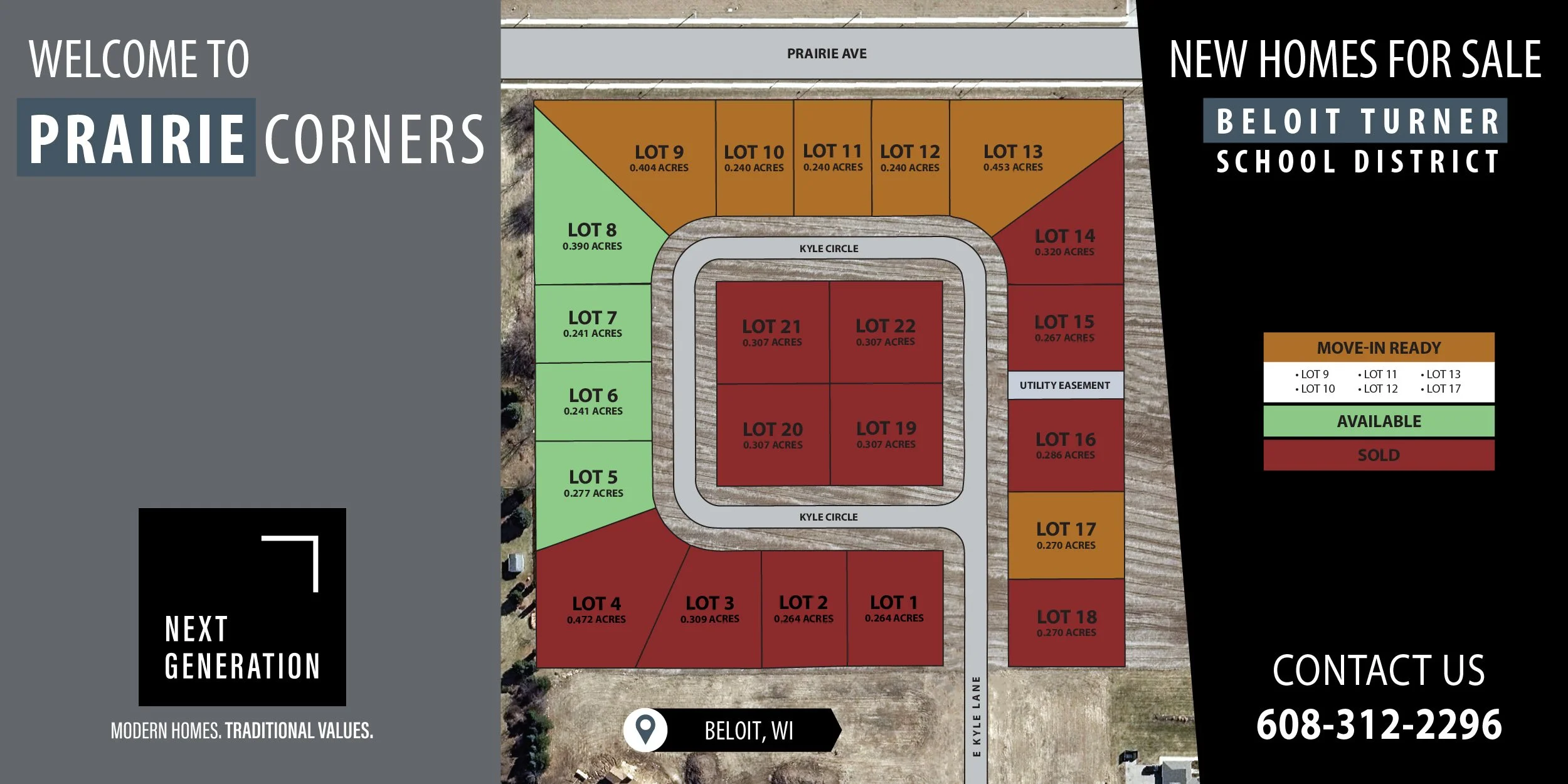 New construction homes duplexes for sale rent Prairie Corners subdivision Beloit WI