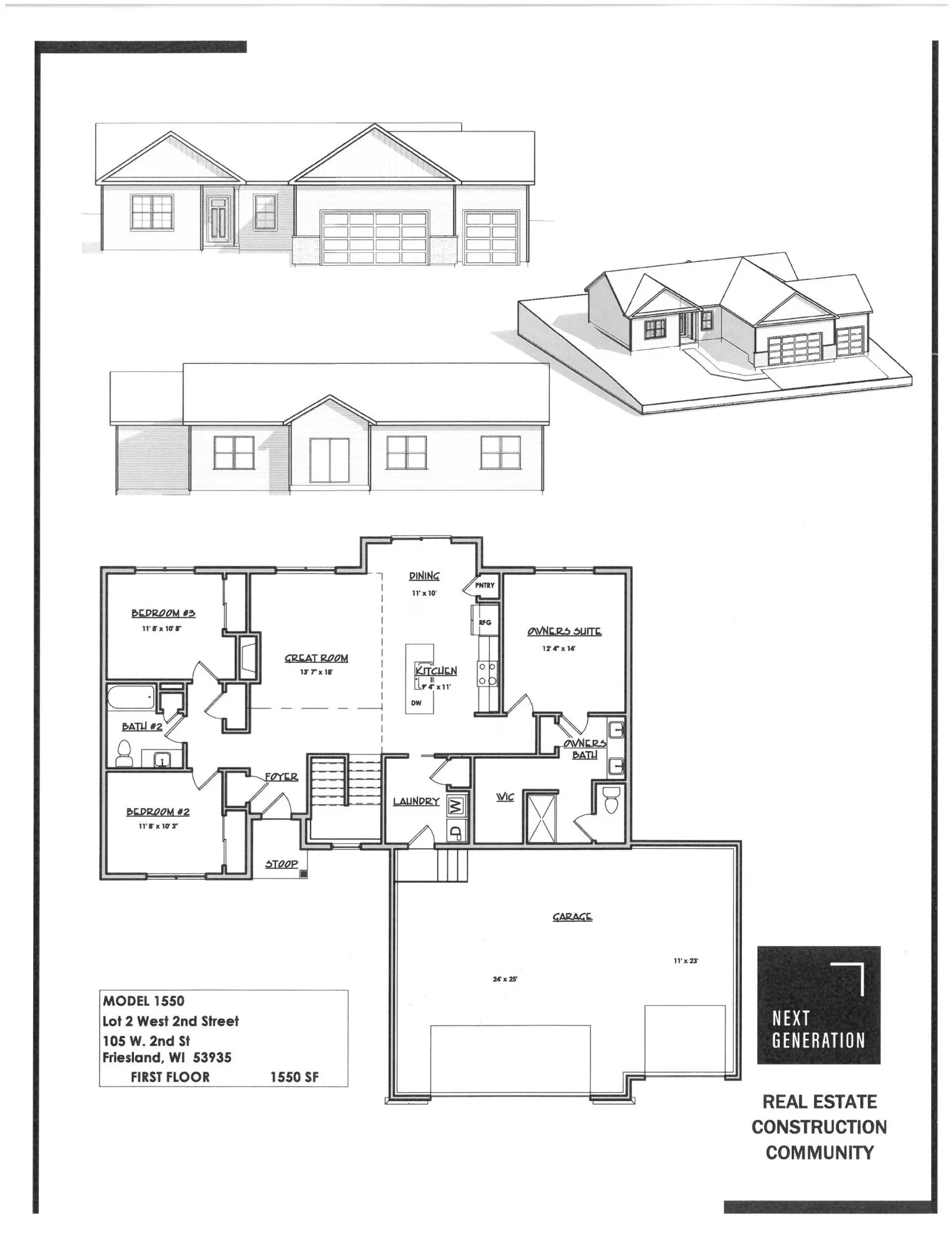 105 2nd St, Friesland, WI 53935