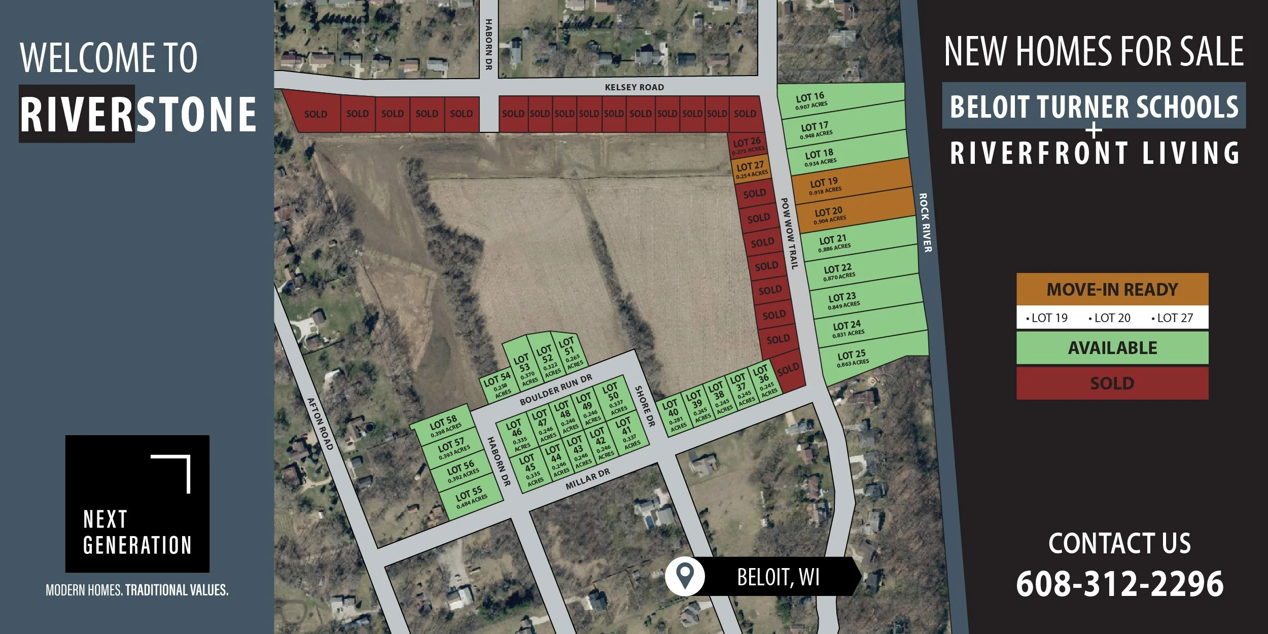New construction home for sale Riverstone subdivision Beloit WI
