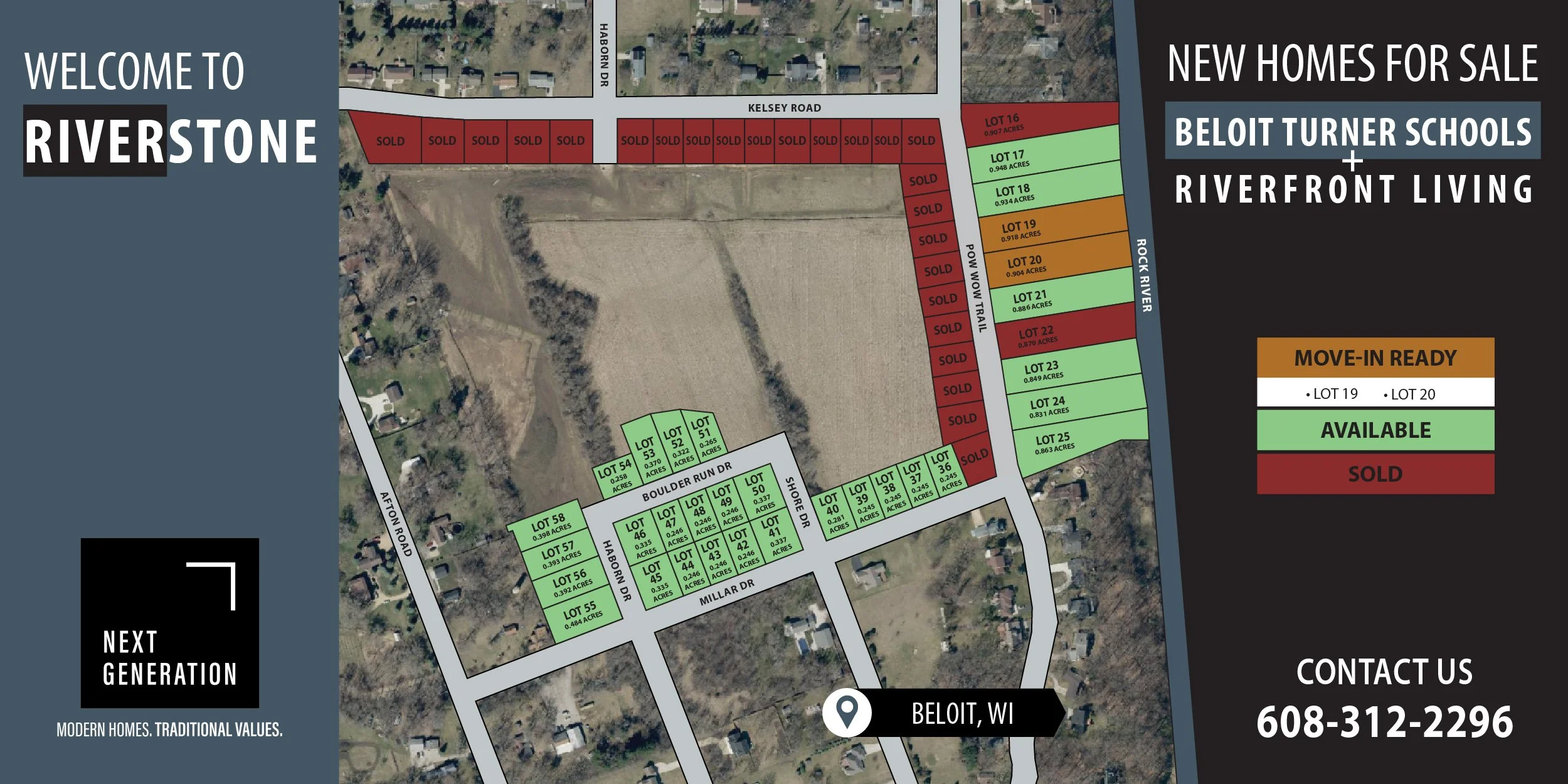New construction home for sale Riverstone subdivision Beloit WI