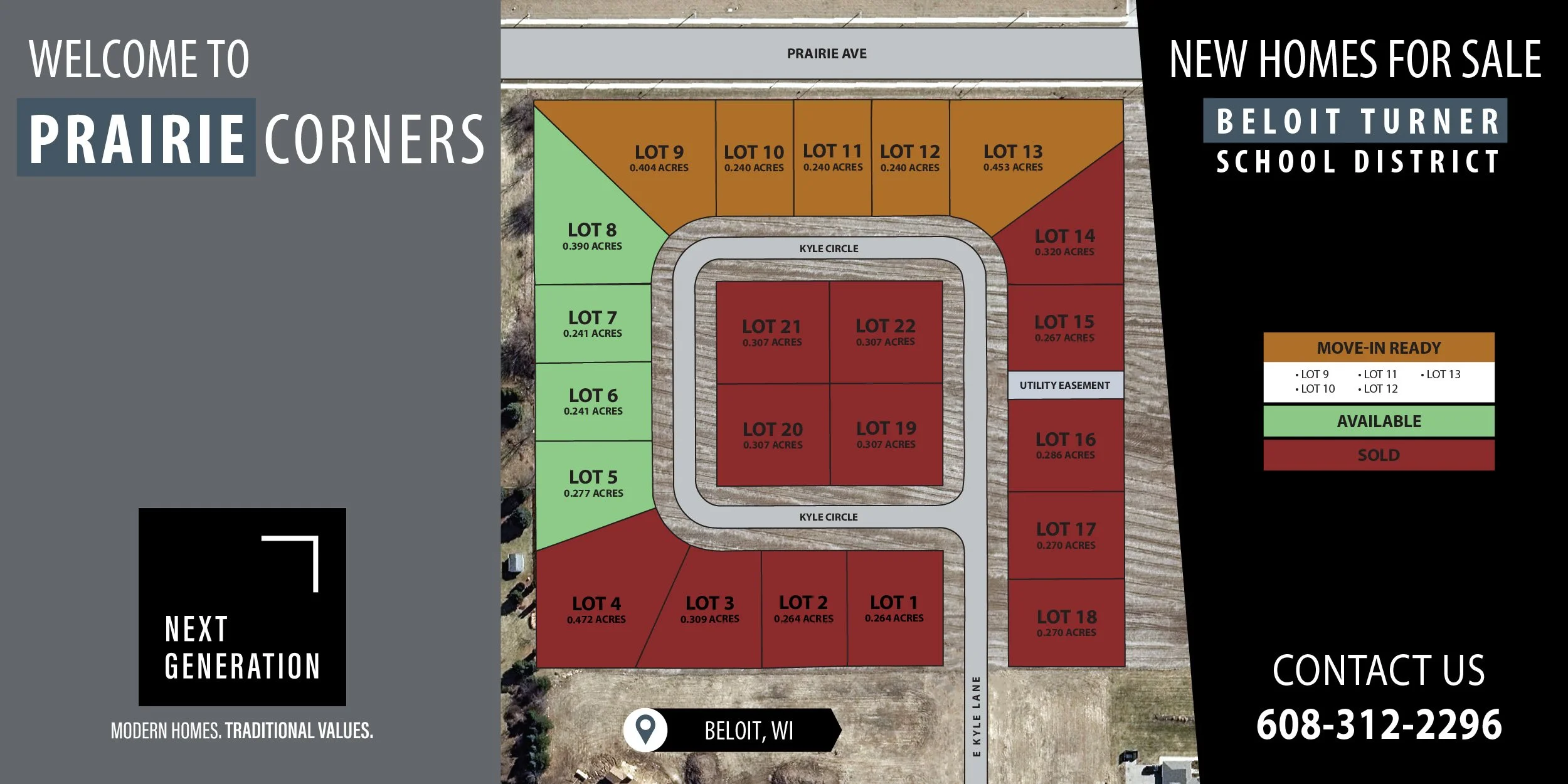 New construction homes duplexes for sale rent Prairie Corners subdivision Beloit WI