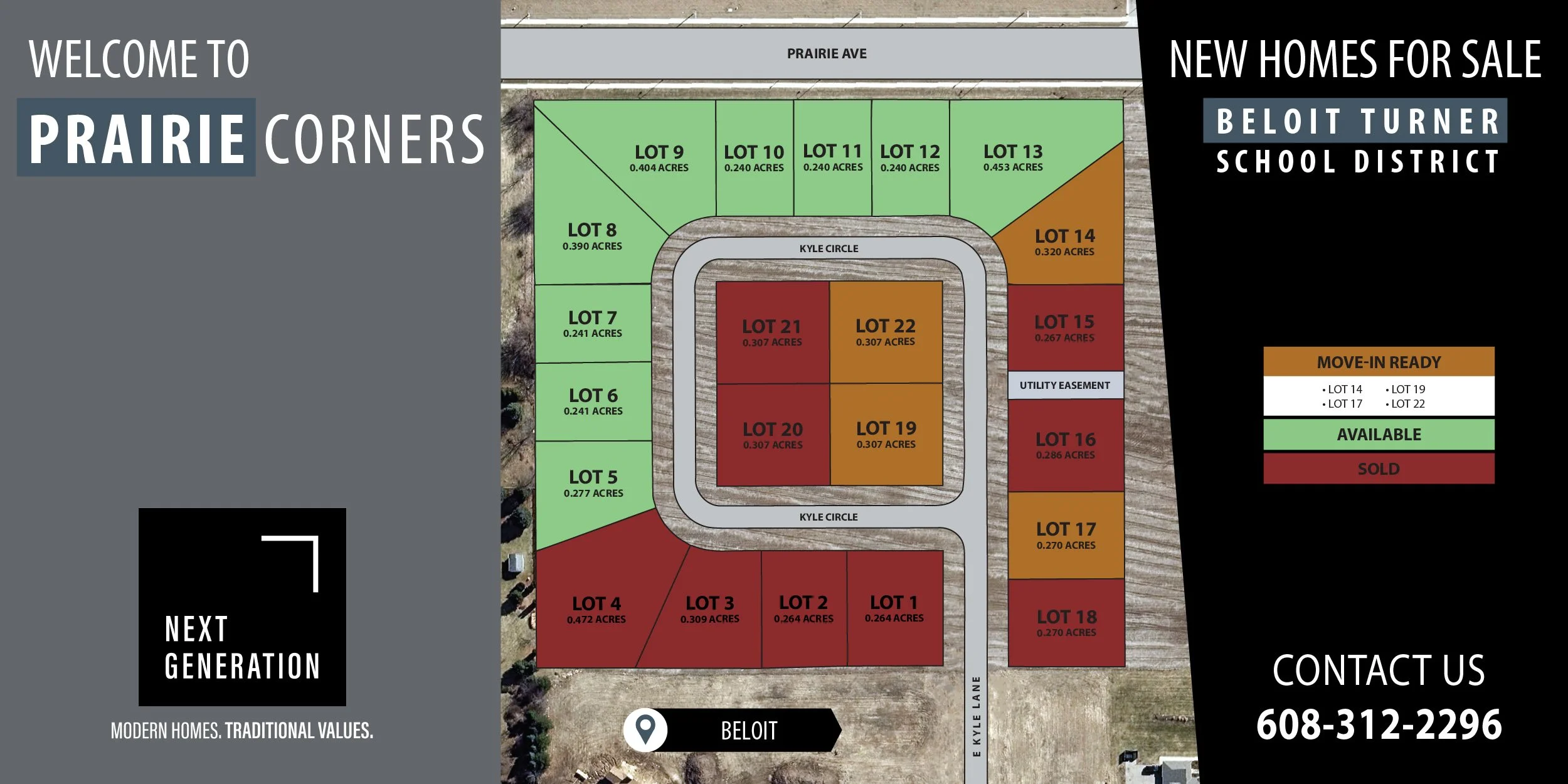 New construction homes duplexes for sale rent Prairie Corners subdivision Beloit WI