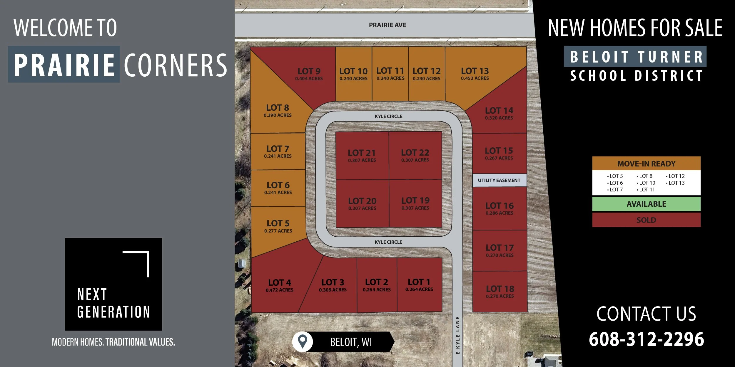 New construction homes duplexes for sale rent Prairie Corners subdivision Beloit WI