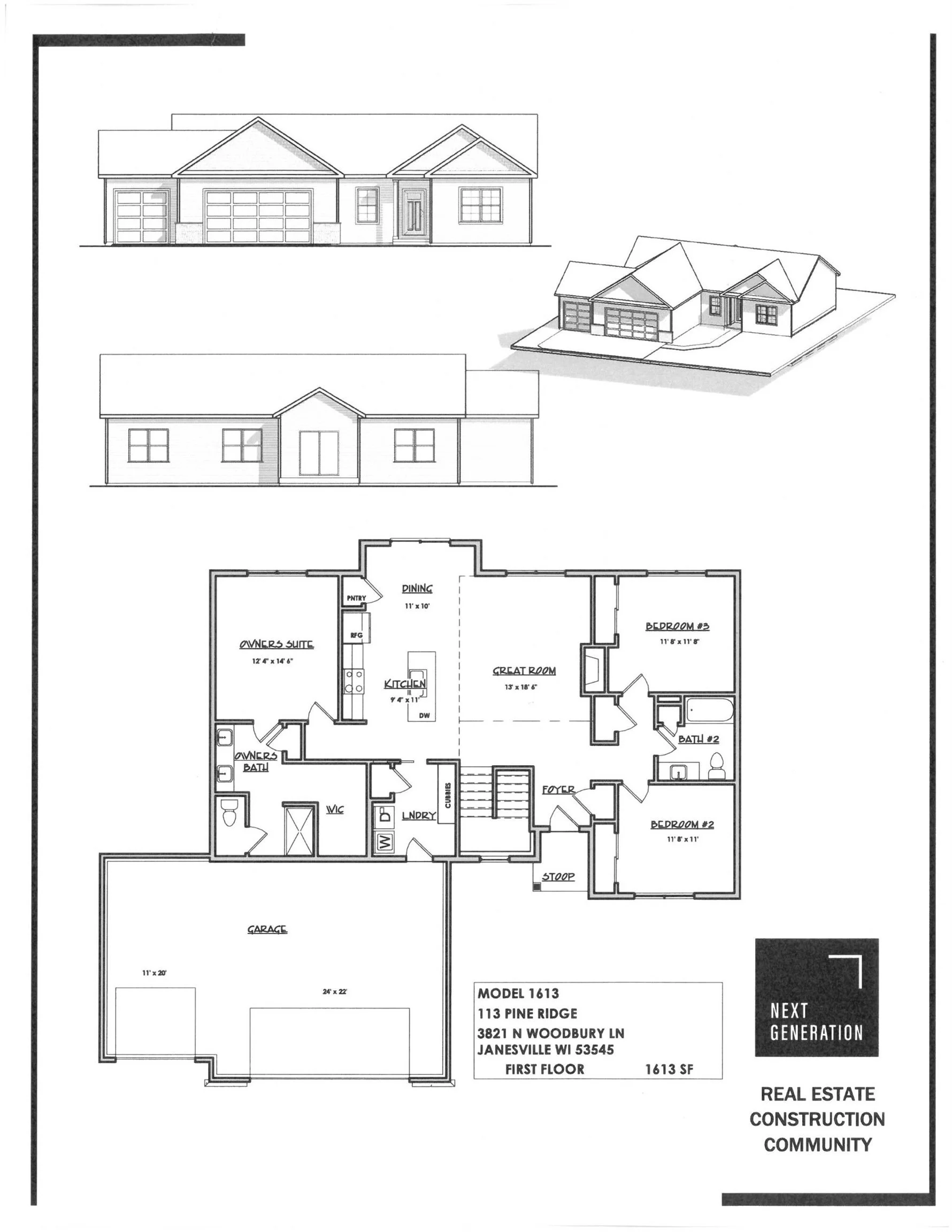 home for sale 3821 N Woodbury Ln, Janesville, WI 53545