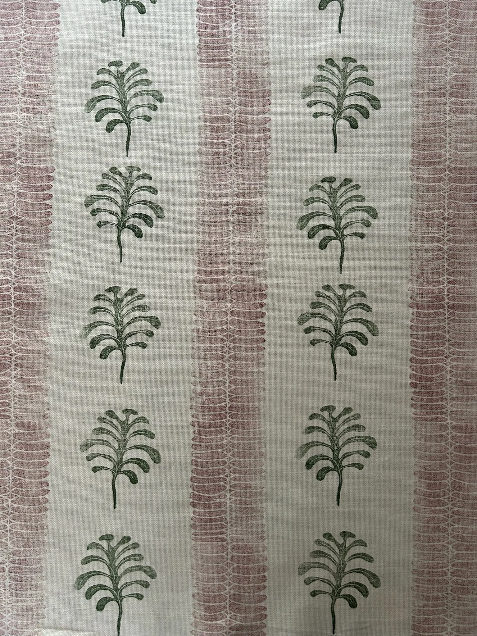 Eastern Leaves ~ Dirty Pink and Olive