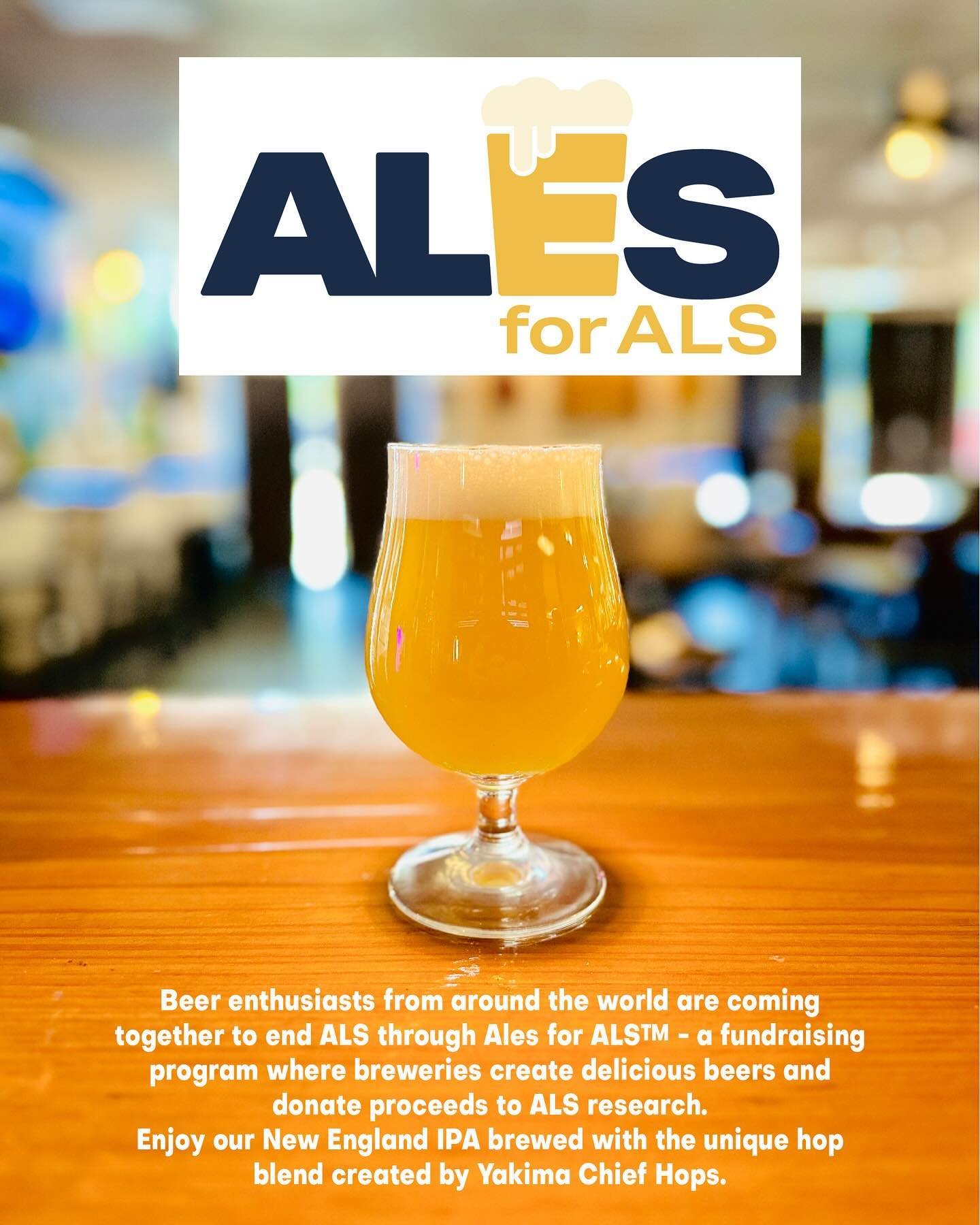 *New Beer Release!

Great Beer. Great Cause.
Beer enthusiasts from around the world are coming together to end ALS through Ales for ALS&trade; - a fundraising program where breweries create delicious beers and donate proceeds to ALS research.

$1 fro