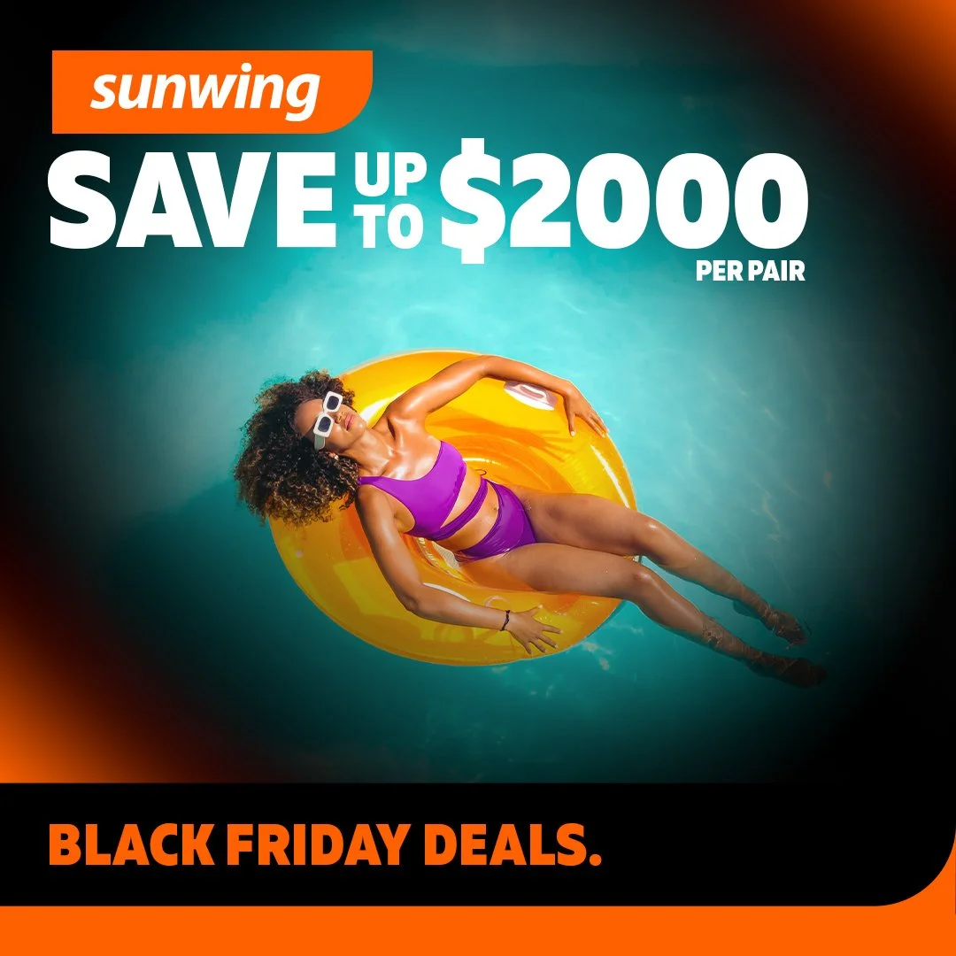There are only a few days left to save on Sunwing's #BlackFriday sale! Contact me today to find out how you can save up to $2000 per pair. #vacationdeals #blackfridaydeals