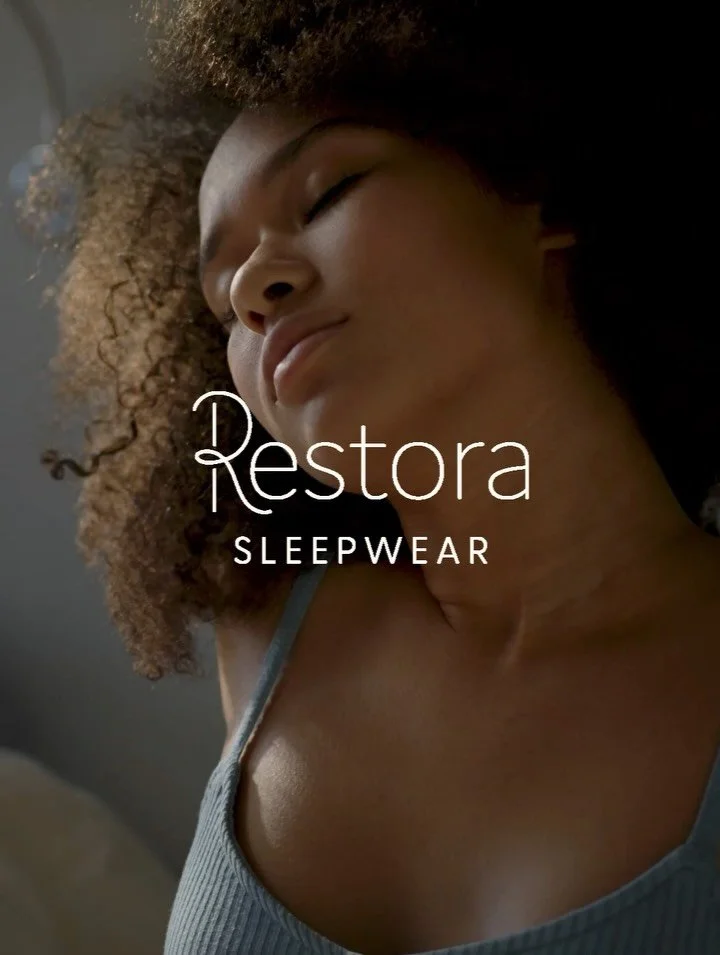 Let&rsquo;s take a deeper look into Restora Sleepwear.

Restora offers more than just sleepwear... it offers a moment restorativeness after a long day. So the brand and website needed to feel like a sense of peace from the very first glance.

I inten