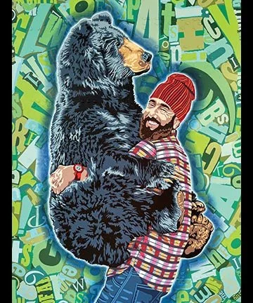 Two Bears  36 x 48  $6,800.