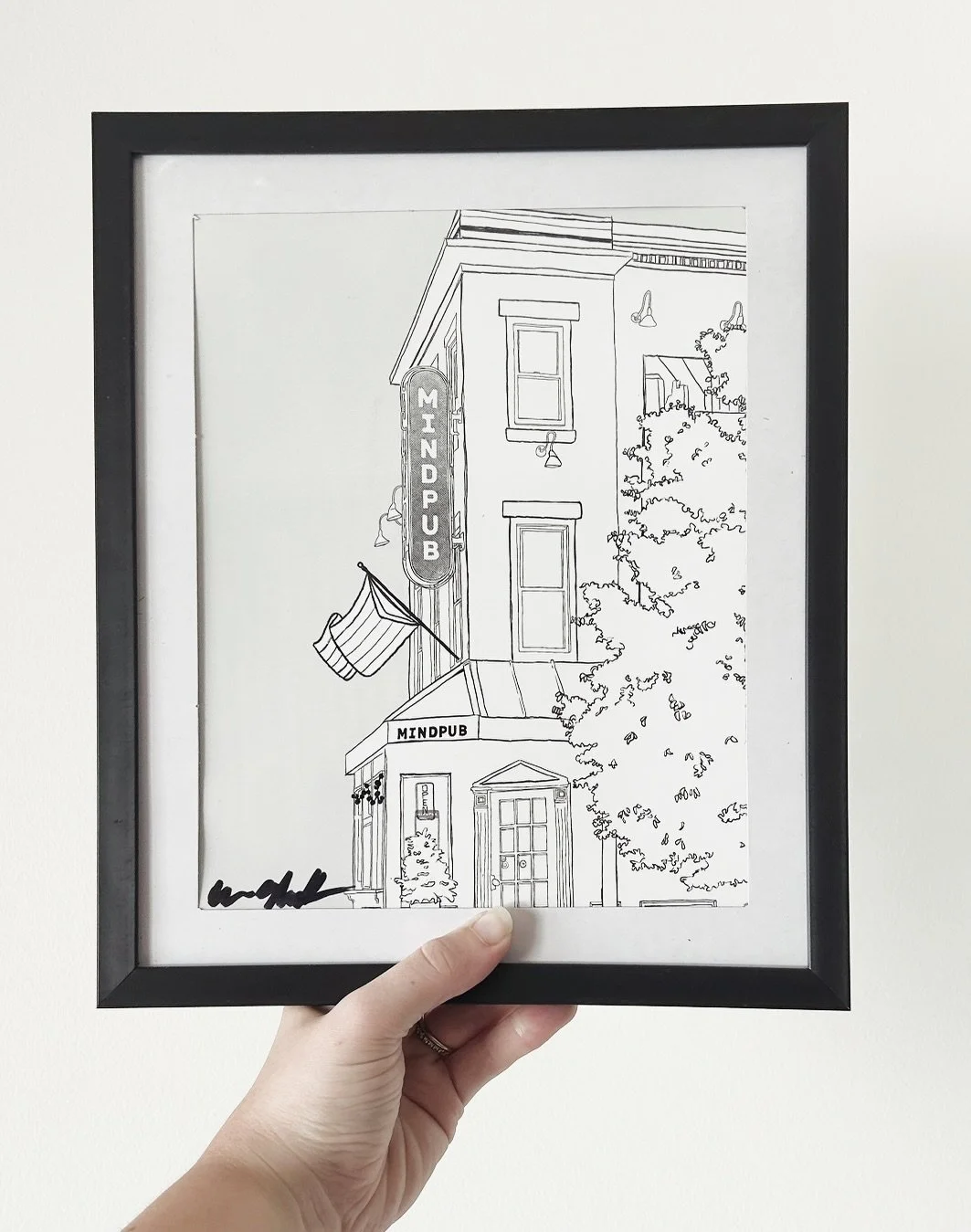 I kicked off a big illustration binge this summer and in between work assignments I felt inspired to do a drawing of one of my other favorite coffee spots in the neighborhood @mindpubcafe 

Love how this one came out ✨

#baltimorecreatives #illustrat