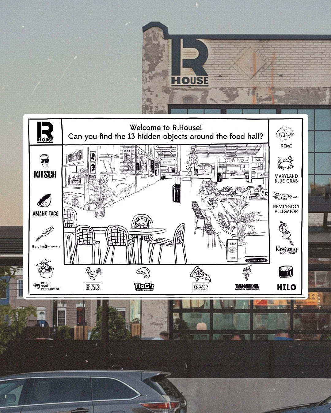 Here&rsquo;s one that I would actually describe as a dream project:

@rhousebaltimore is a community hub based in the Baltimore neighborhood of Remington. Home to over dozens of vendors and small business, R.House is a destination for the whole famil