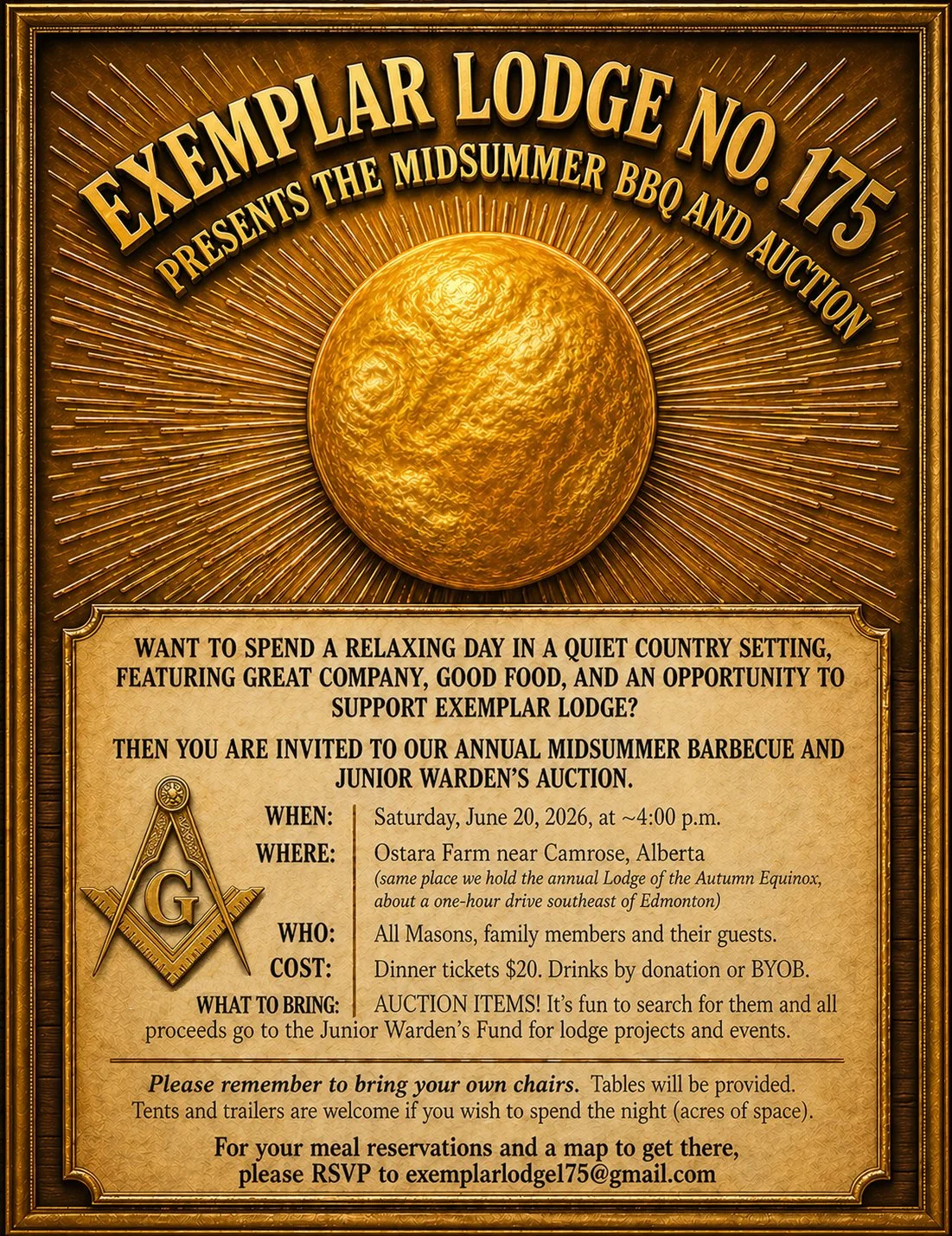 Events — Exemplar Lodge No. 175