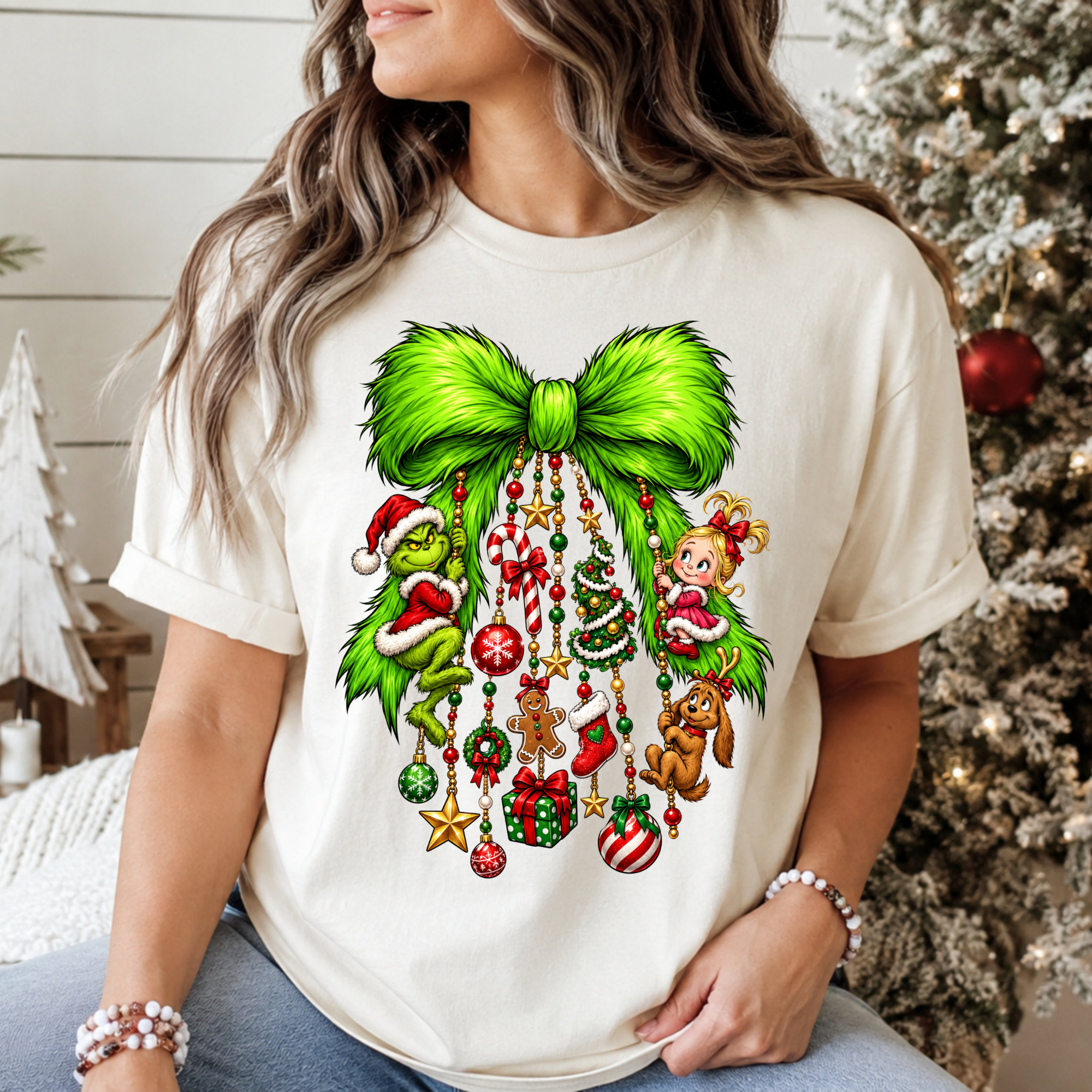 Grinch Bow