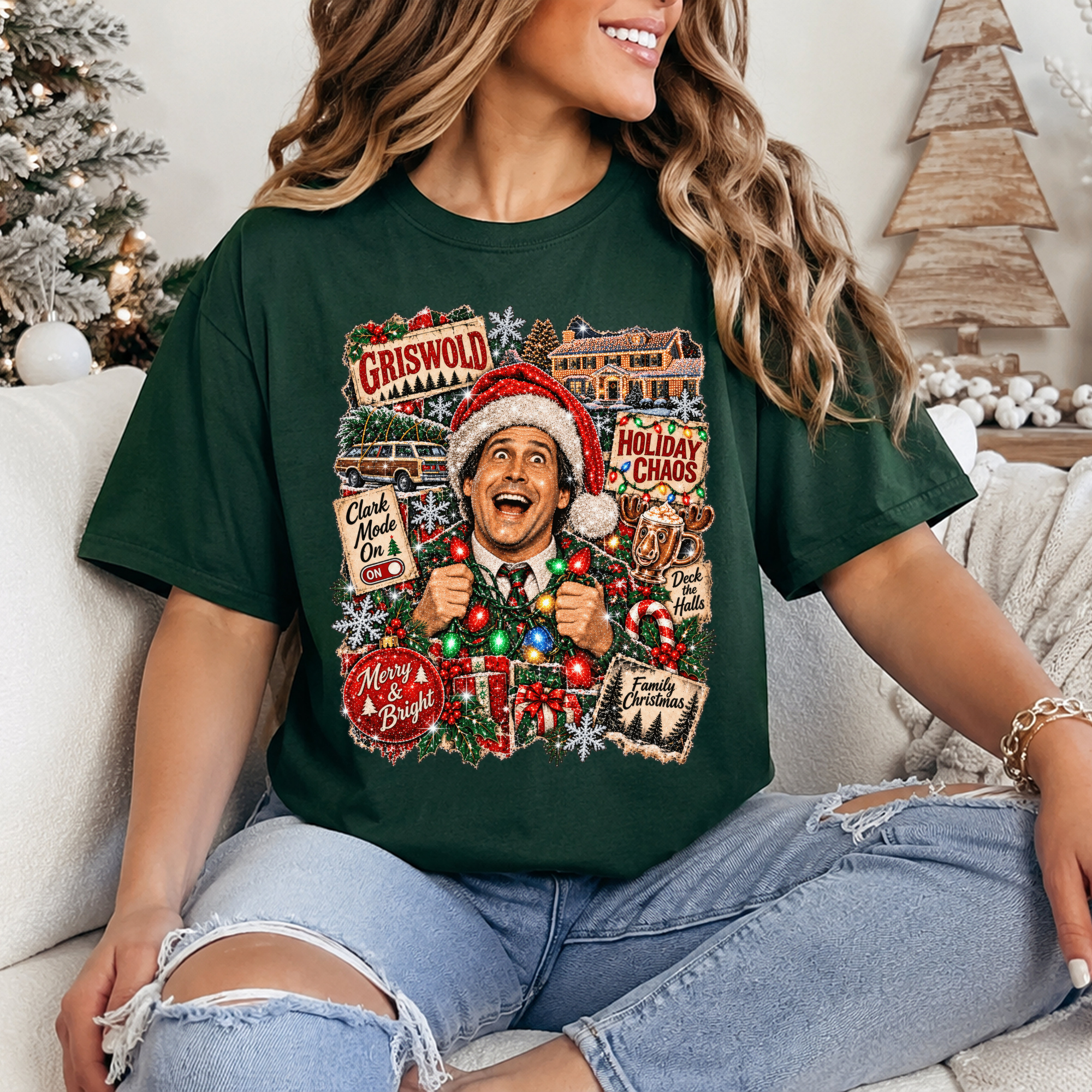 Christmas Vacation Faux Glitter