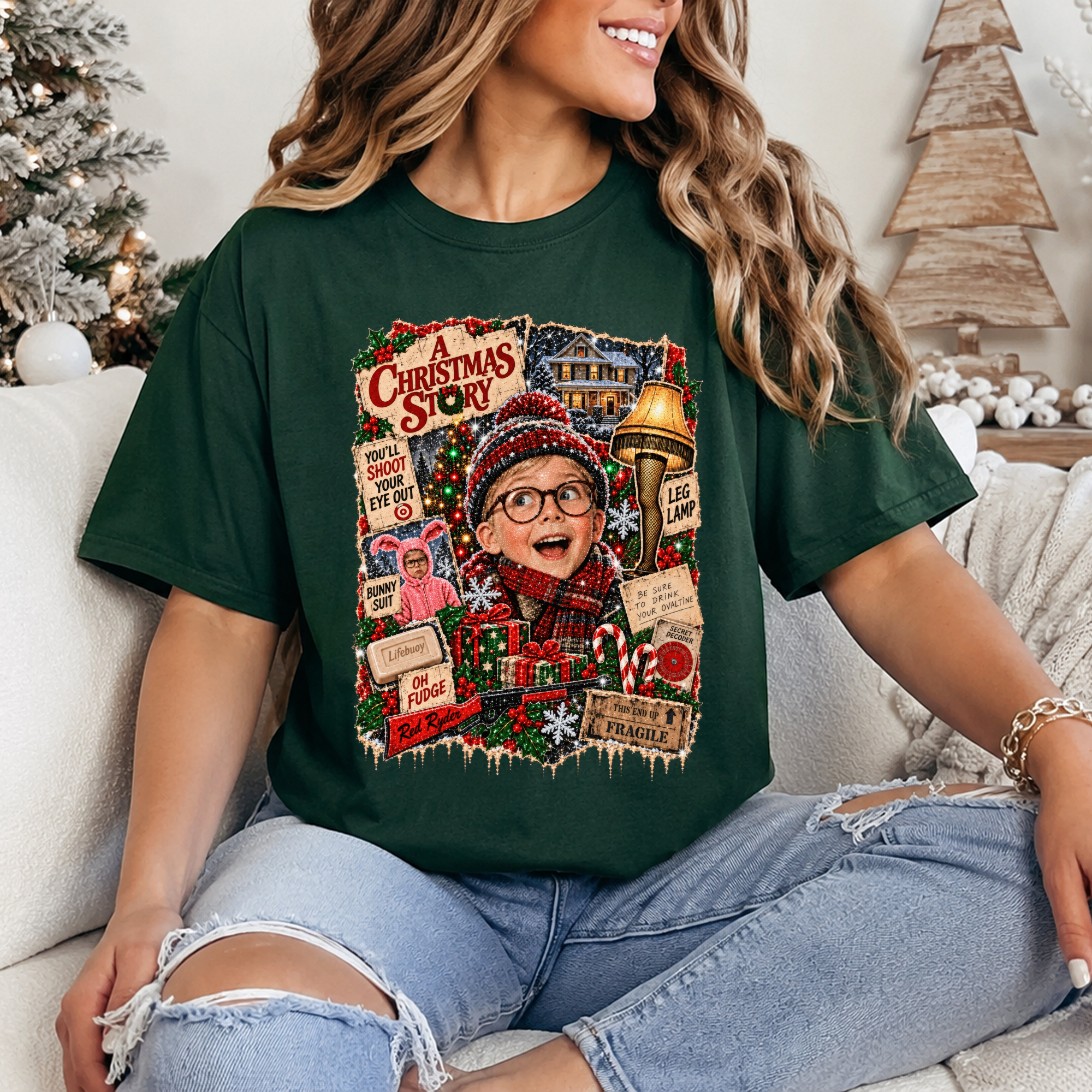 Christmas Story Faux Glitter