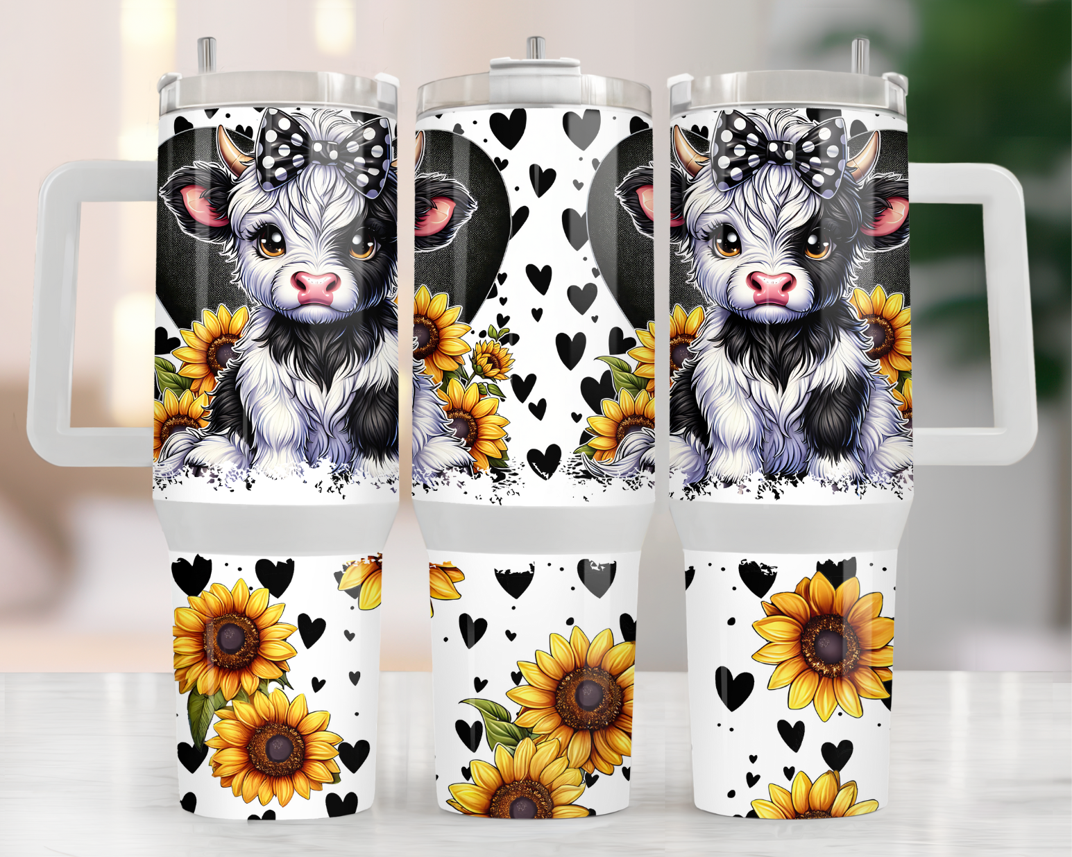 Highland Sunflowers and Hearts