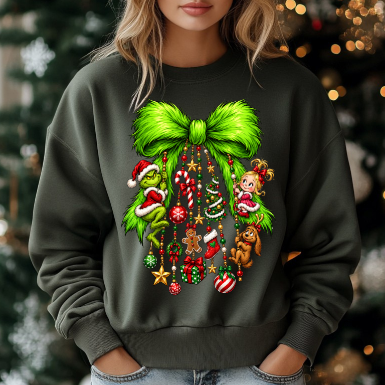 Grinch Bow