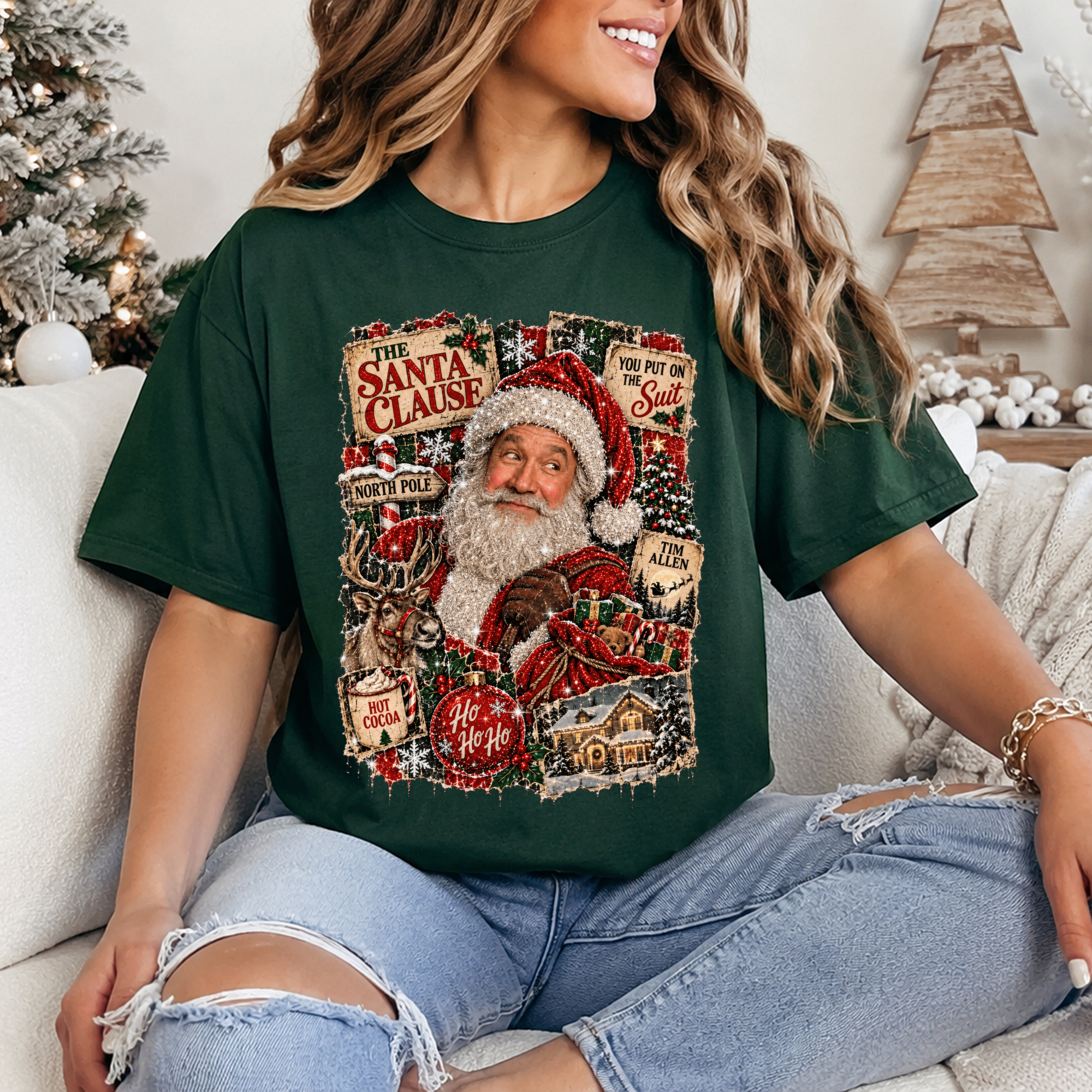 Santa Claus Faux Glitter