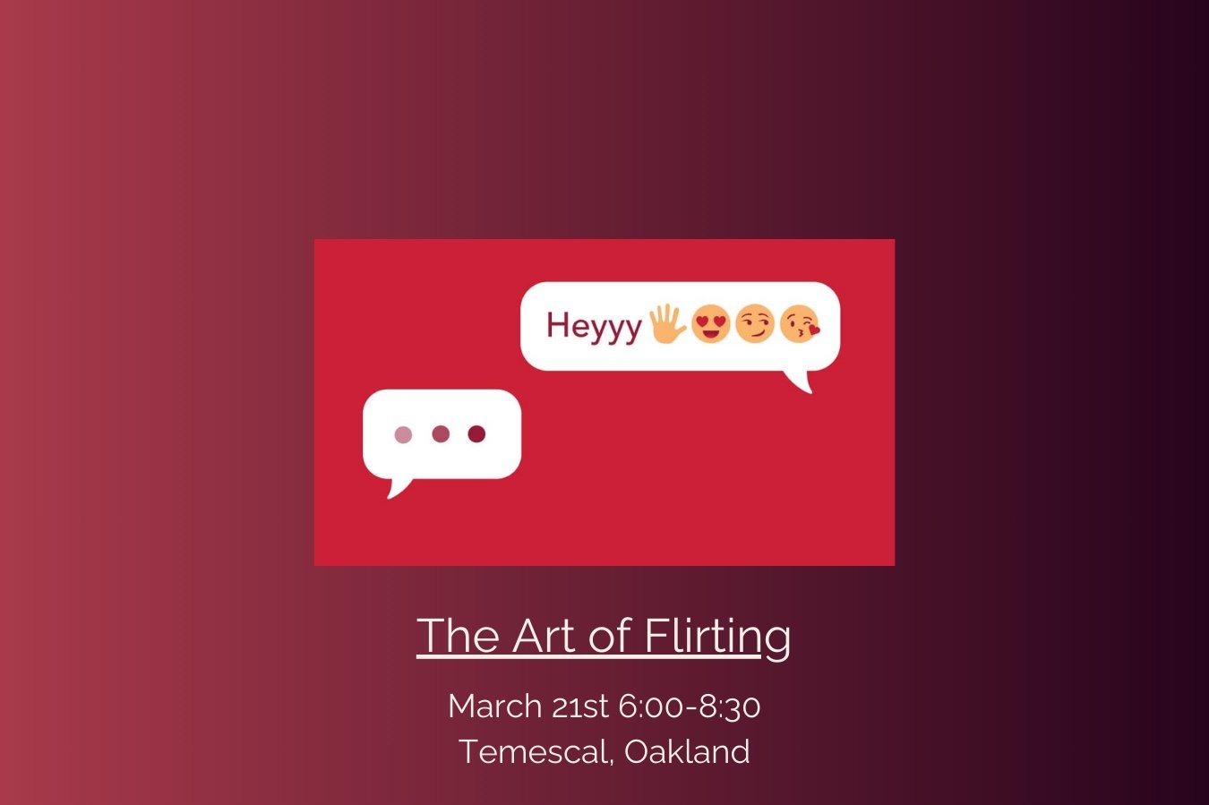 The Art of Flirting