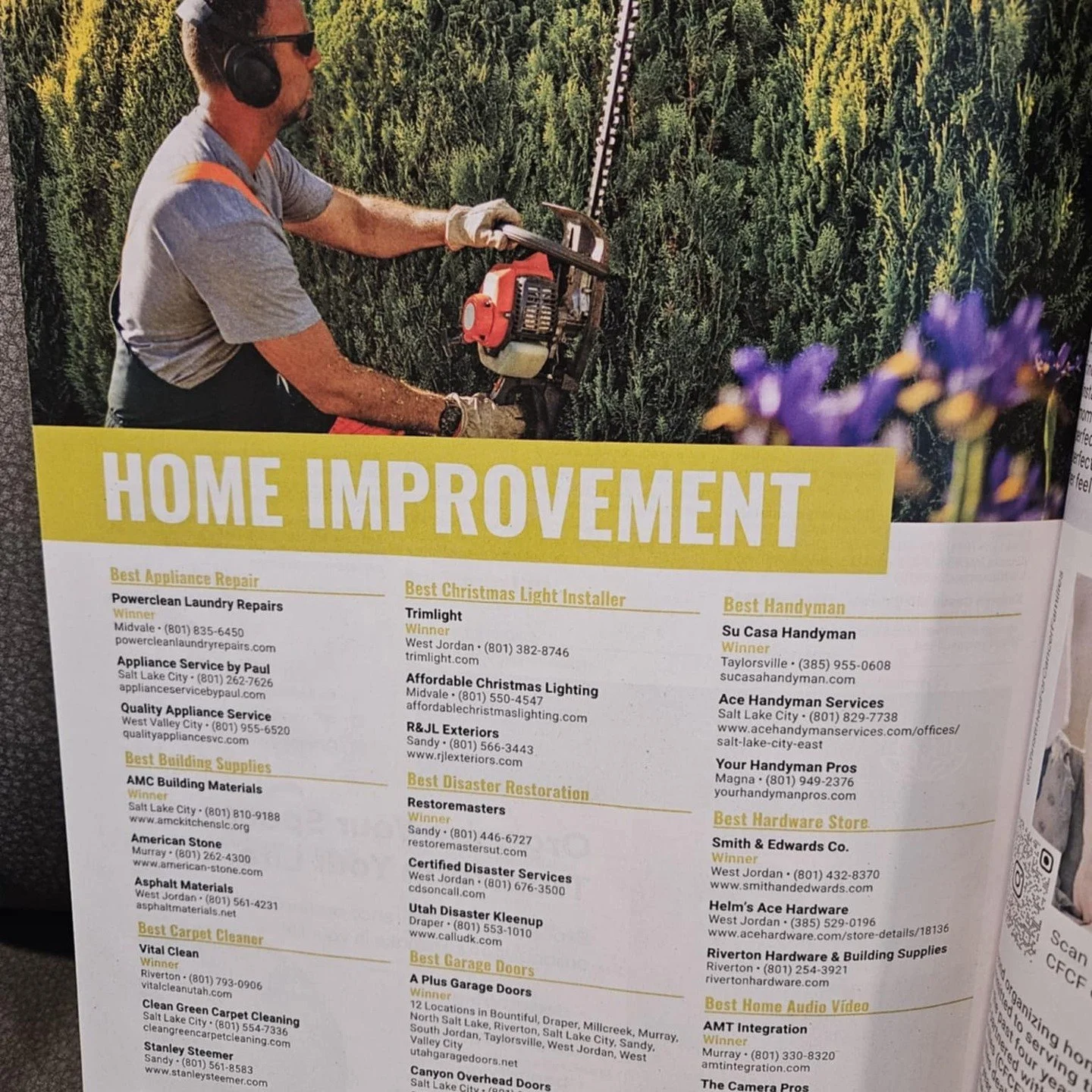We received the BEST OF SLC Winners Guide 2025 this week in the mail, did you? Your Handyman Pros is on page 40 for winning the Top 3 Award recently! Woot! 
Thank you so much for your support these past ten years! 
#yourhandymanpros #contractor #BEST