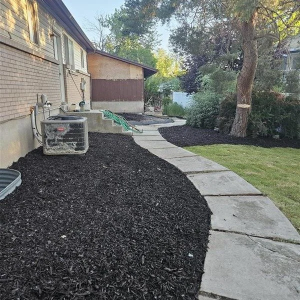 Your Handyman Pros was able to take the vision of our customer to remove the overgrown property where you could not see the pathway or tell where the sprinklers used to be and run new lines to water the new sod, add chocolate mulch around the other a