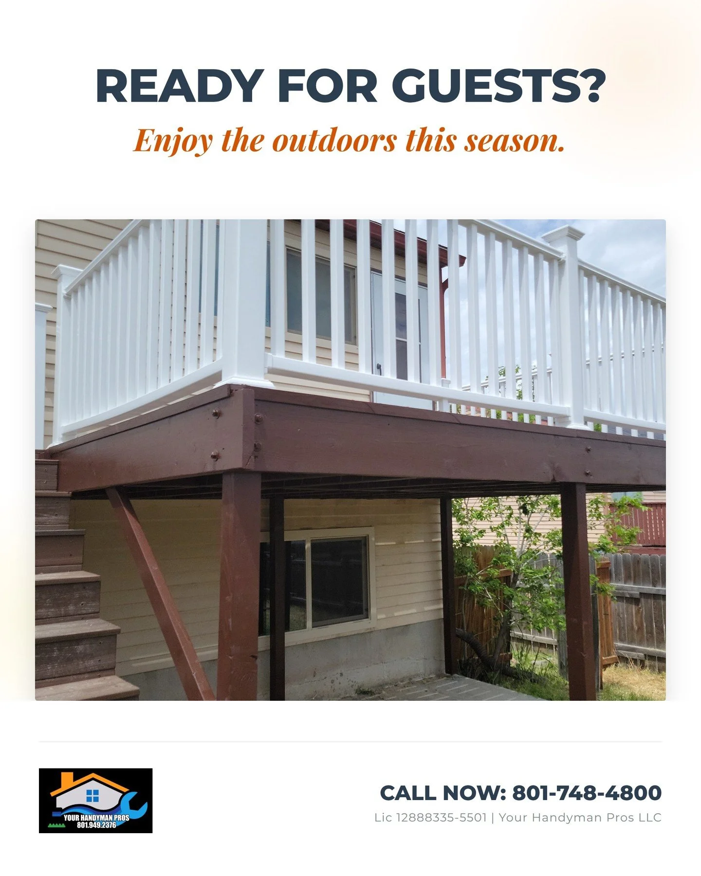 Sliding into the holiday season with decks finished, fresh coats of paint, and zero outdoor "uh-ohs"! 🛠️ Nothing beats the feeling when a local family calls us to tackle that wobbly step or faded railing before company arrives: especially 