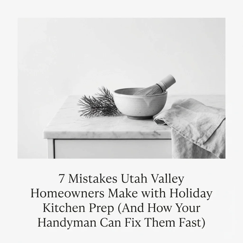 7 Mistakes Utah Valley Homeowners Make with Holiday Kitchen Prep (And How Your Handyman Can Fix Them Fast)