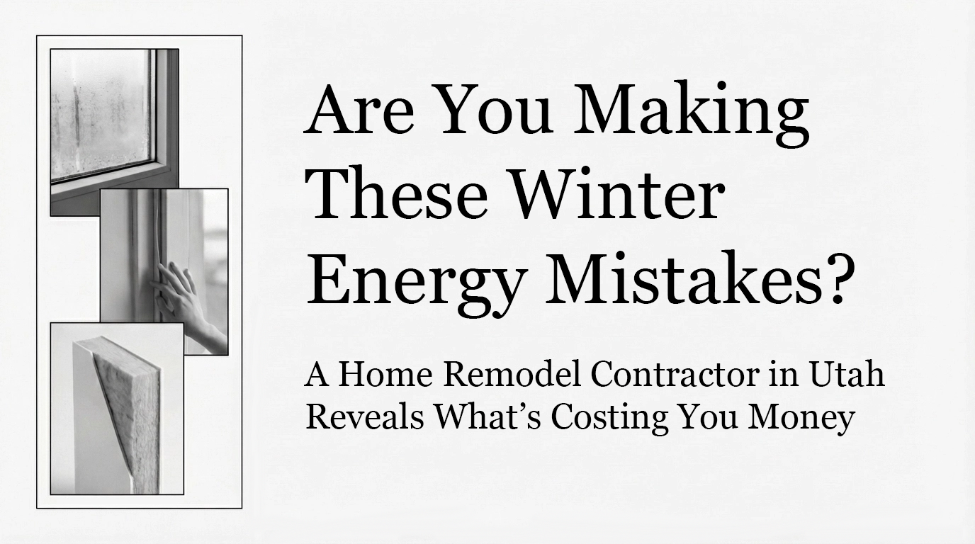 Are You Making These Winter Energy Mistakes? A Home Remodel Contractor in Utah Reveals What's Costing You Money