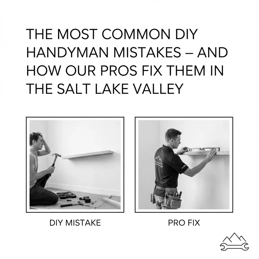 The Most Common DIY Handyman Mistakes – And How Our Pros Fix Them in the Salt Lake Valley