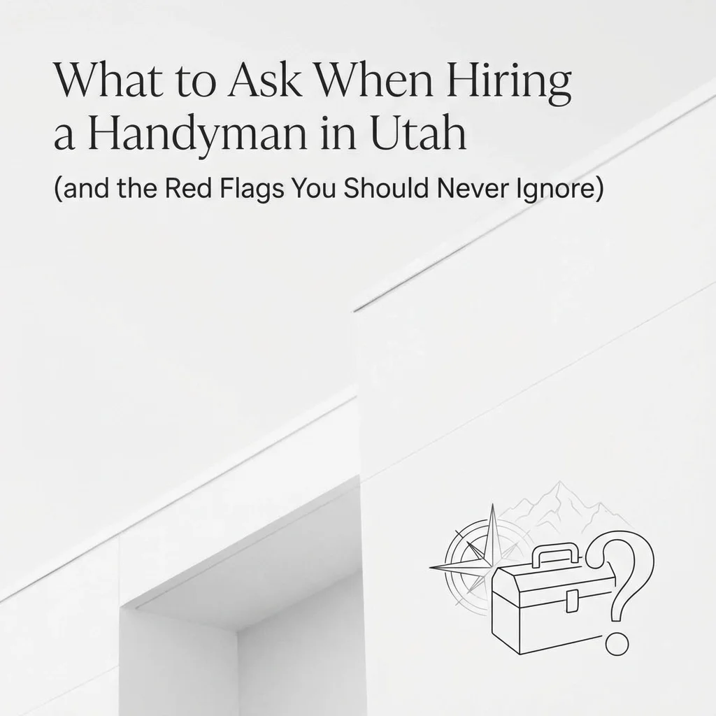 What to Ask When Hiring a Handyman in Utah (and the Red Flags You Should Never Ignore)