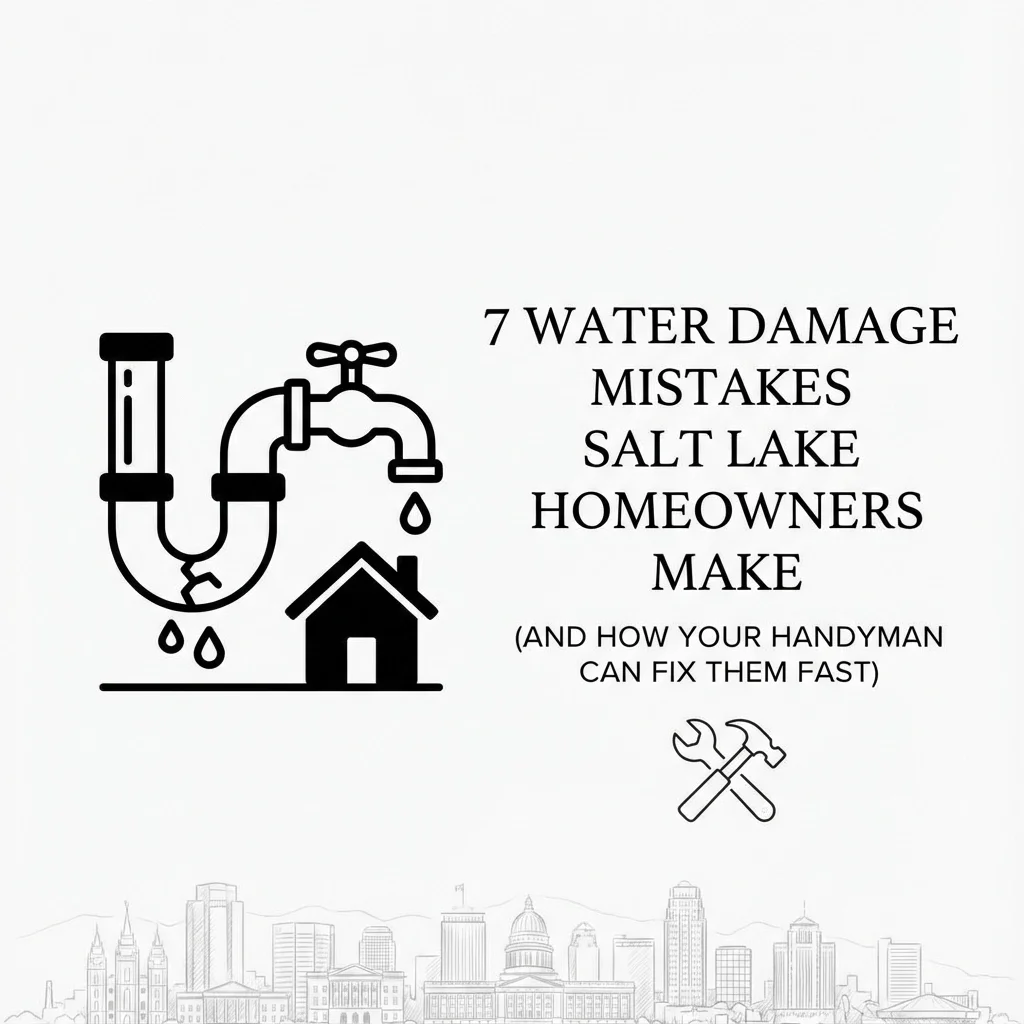 7 Water Damage Mistakes Salt Lake Homeowners Make (And How Your Handyman Can Fix Them Fast)