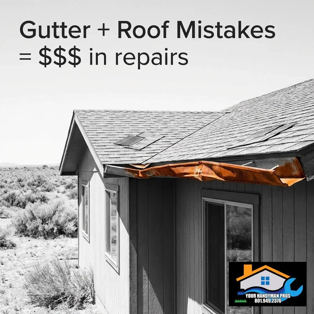 Ever try a "simple" home repair and end up with a bigger headache? You're not alone! Here are 7 mistakes we see all across Salt Lake Valley: botched gutters, mystery squeaks, risky DIY electrical, water damage from poor waterproofing, draft