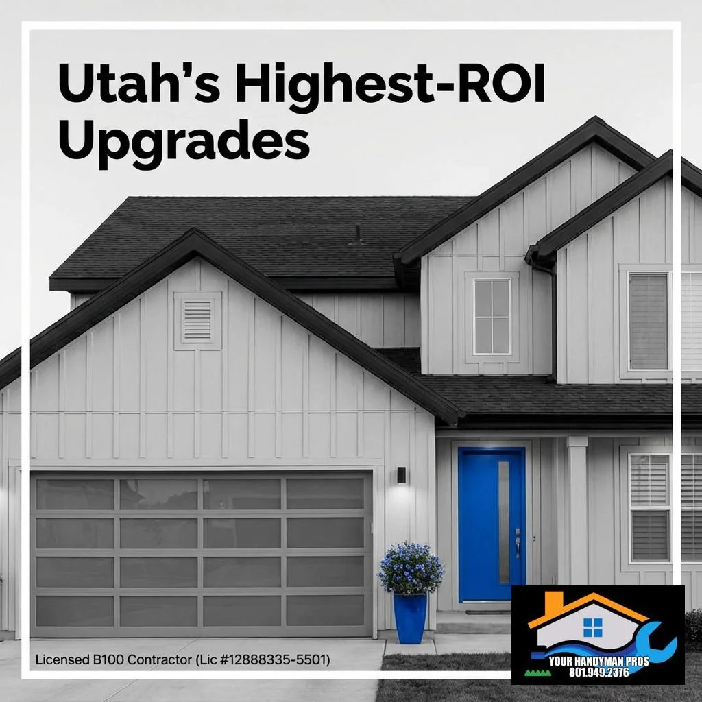 Ever feel like home repairs are just a money pit? Not anymore! 🛠️ In Utah, smart spending means picking upgrades that give you cash back: like a fresh garage door, new siding, crisp windows, and kitchen or bath refreshes. A simple exterior upgrade c