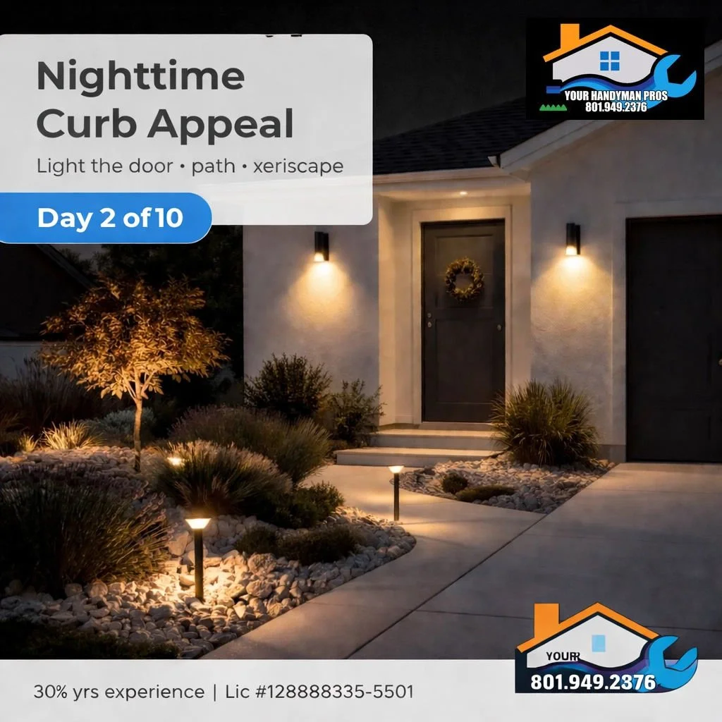 If your house disappears after 5pm&hellip; it&rsquo;s time for a lighting glow-up.

Day 2 of 10: Nighttime curb appeal in Utah is a big deal: winter nights come early, and the right lighting makes your home feel safer, warmer, and way more inviting.
