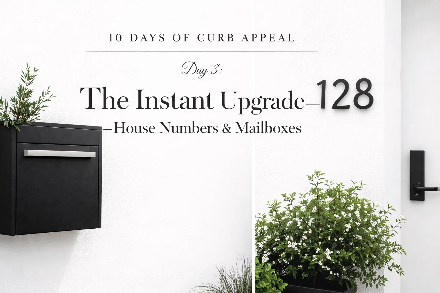 10 Days of Curb Appeal - Day 3: The Instant Upgrade, House Numbers &amp; Mailboxes